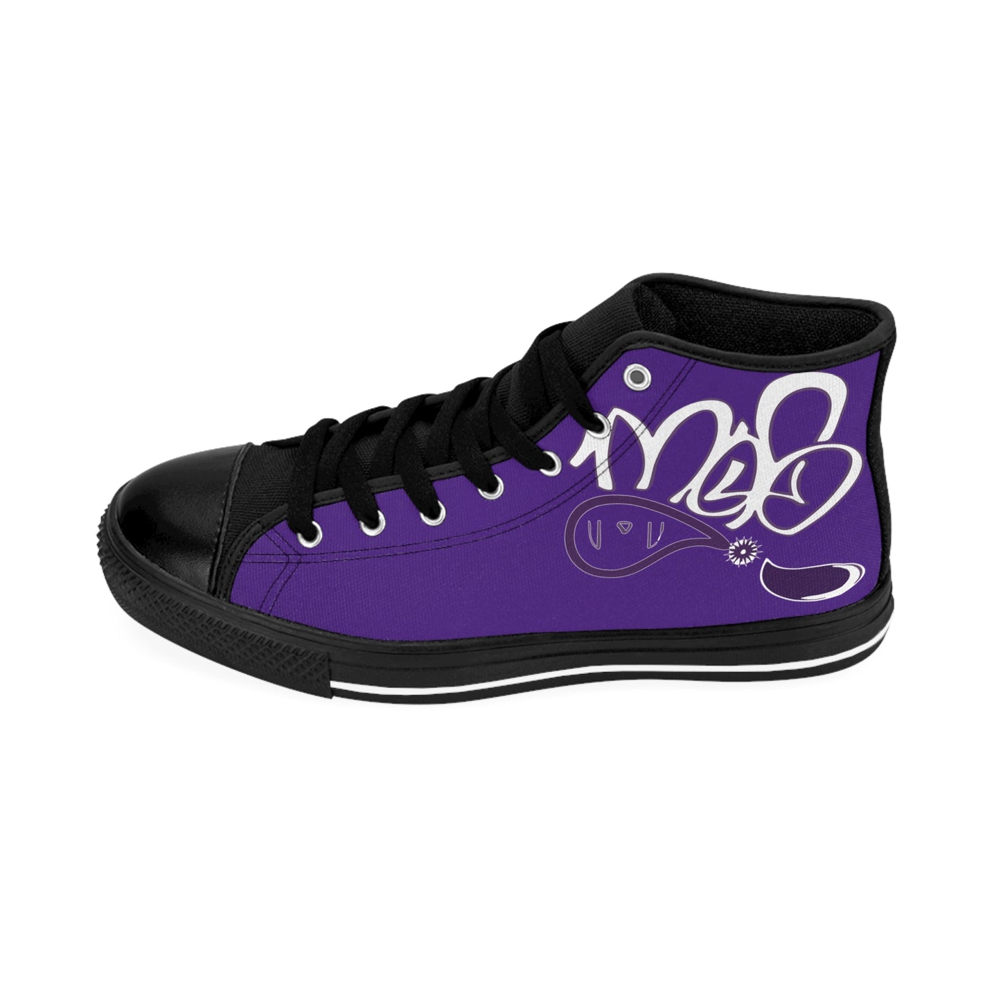 Stylish High-Top Sneakers, Urban Casual Footwear, Trendy Streetwear Sneakers, Unique Gift for Him, Comfortable Everyday Shoes, Skate Shoes