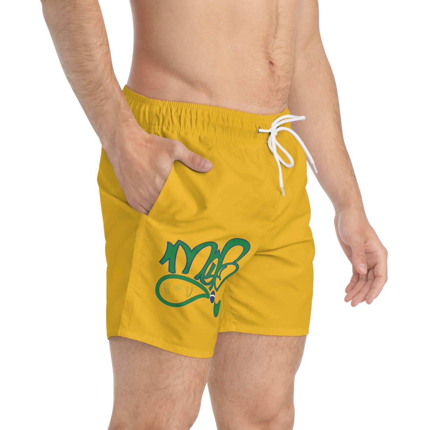 Vibrant Graffiti Swim Trunks, Beachwear, Summer Essentials, Vacation Style, Gift for Him, Pool Party Must-Have