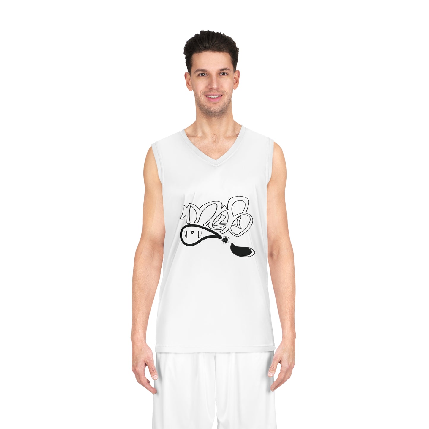 Street Art Basketball Jersey, AOP Sportswear, Urban Style Athletic Tank Top, Perfect for Gamers, Summer Sports and Street Fashion