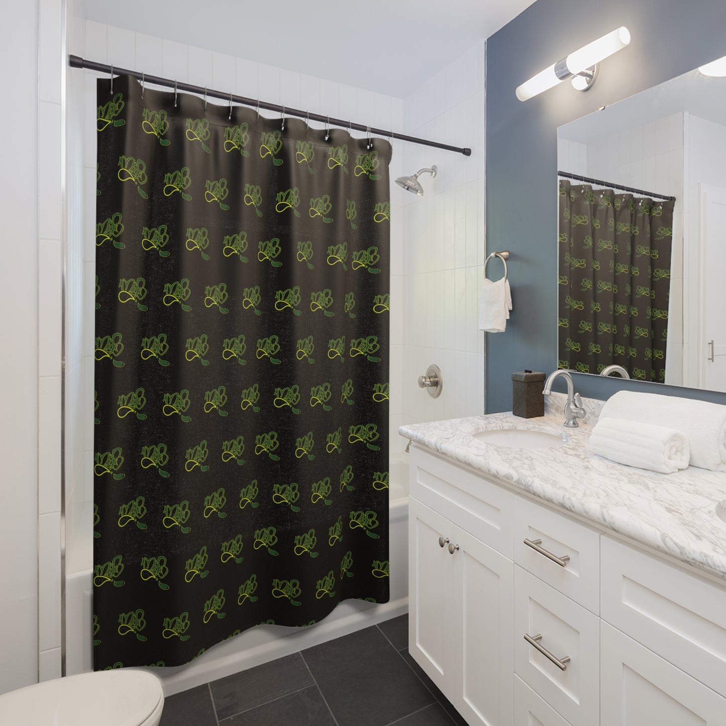 Elegant Botanical Shower Curtains with Floral Design, Modern Bathroom Decor, Gift for Housewarming, Eco-Friendly, Seasonal Style