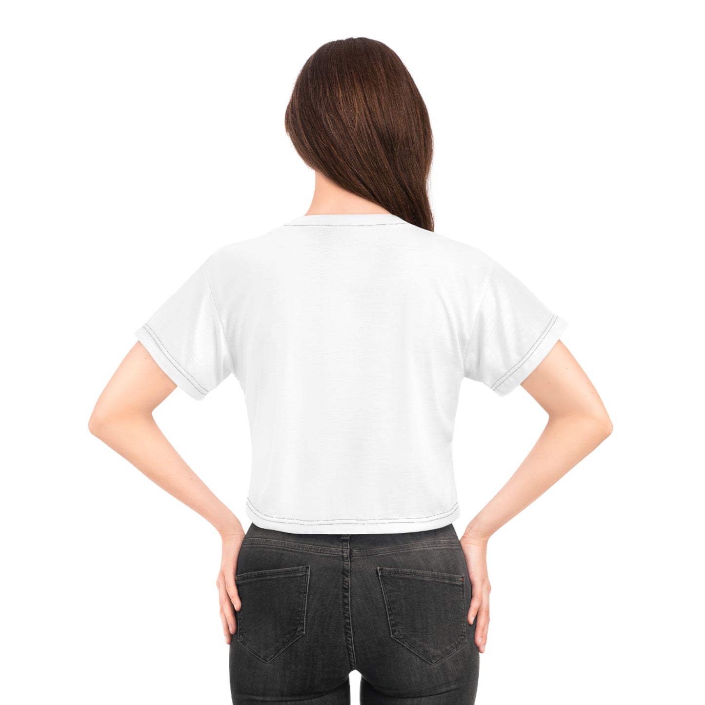 Mofo logo pink crop tee