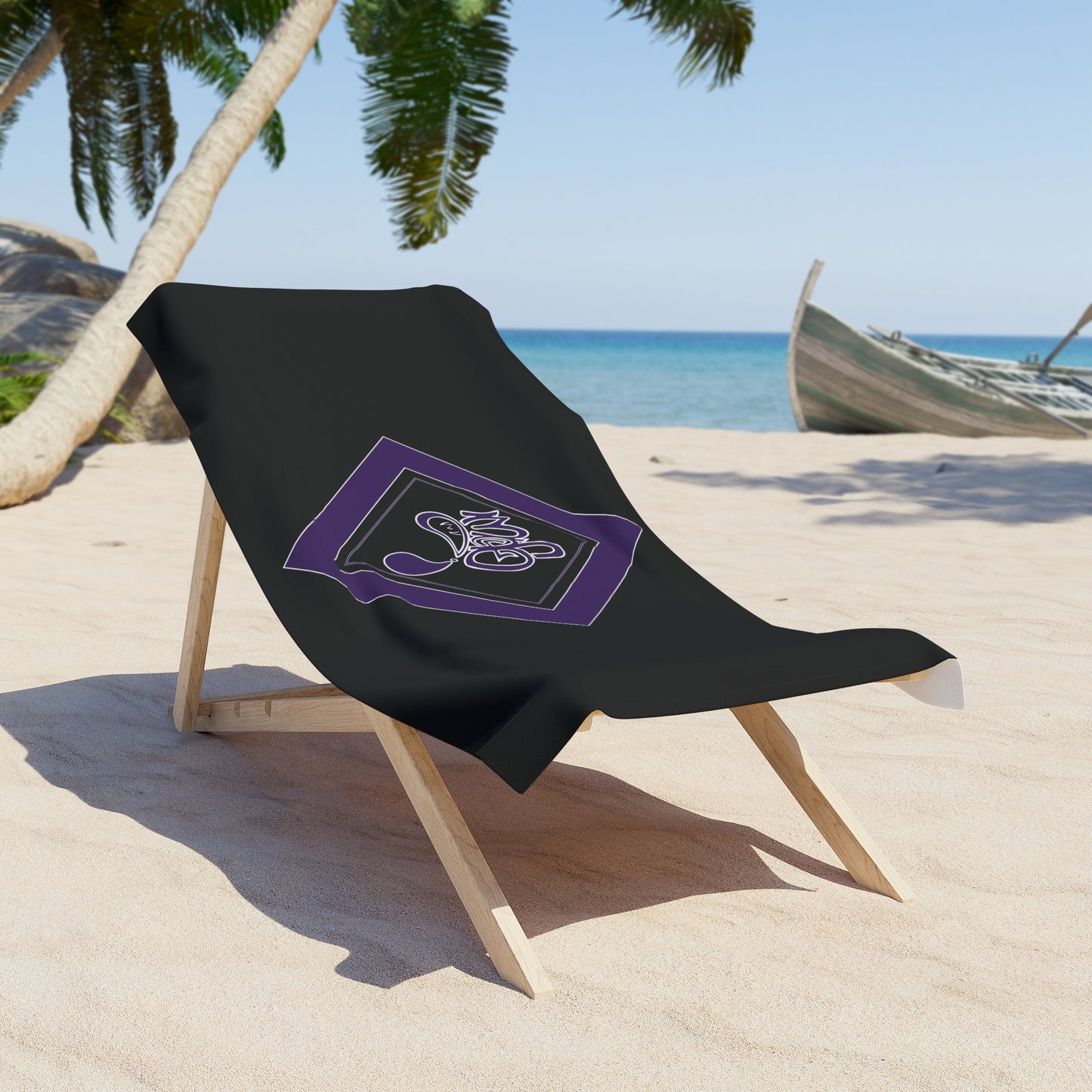 Stylish Beach Towel - Unique Black Design for Summer Fun, Pool Parties, Travel, Outdoor Adventures, and Gifts