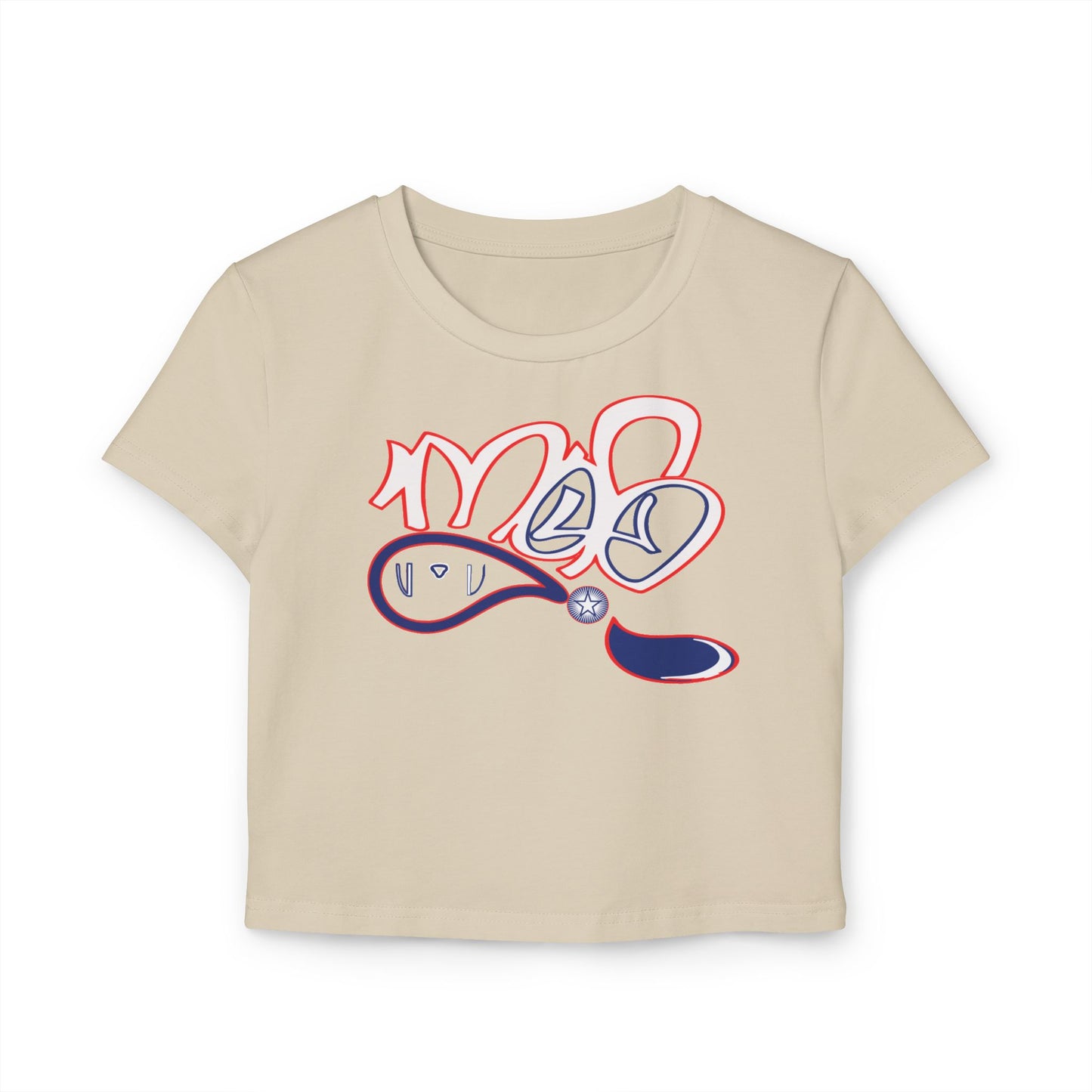 Cute Women's Baby Tee with Colorful Design, Stylish Summer Fashion, Graphic Top, Casual Tee, Gift for Her