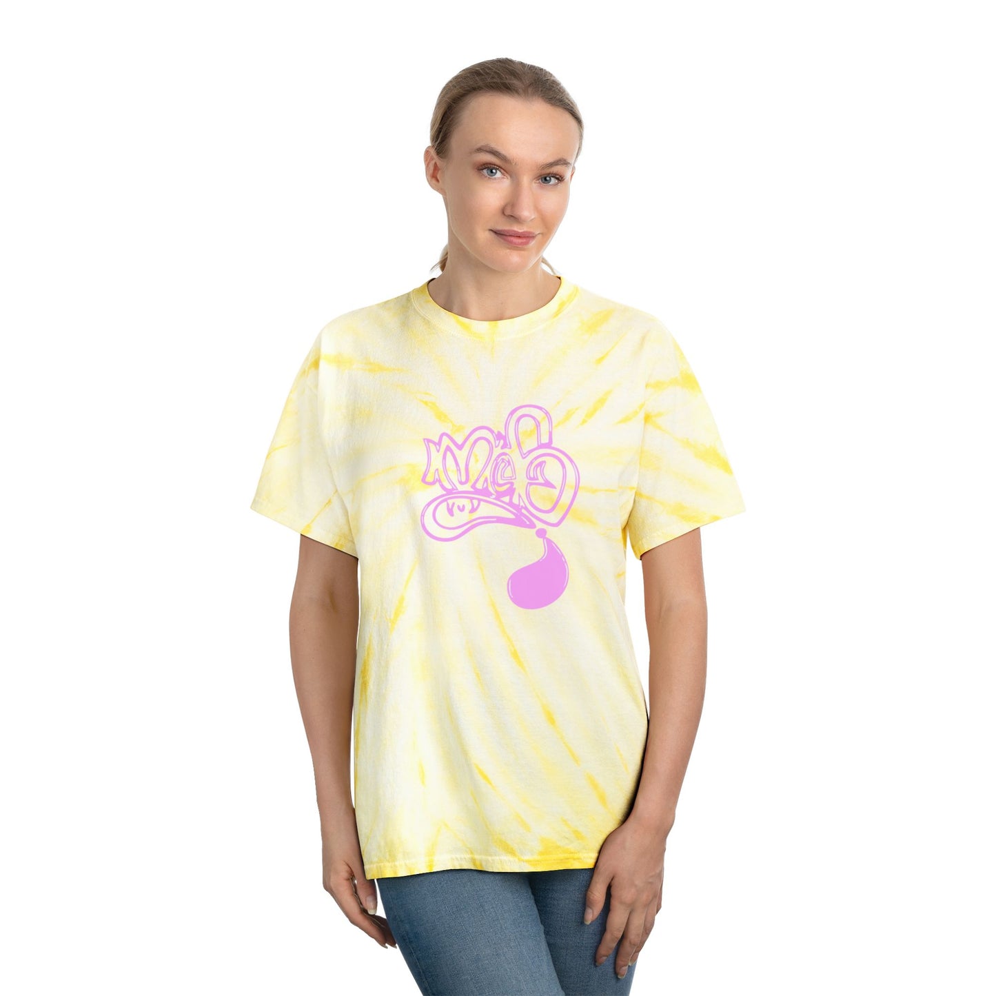 Sunny Tie-Dye Tee, Cyclone Design | Trendy Summer T-Shirt, Casual Wear, Festival Clothing, Gift for Friends, Statement Tee