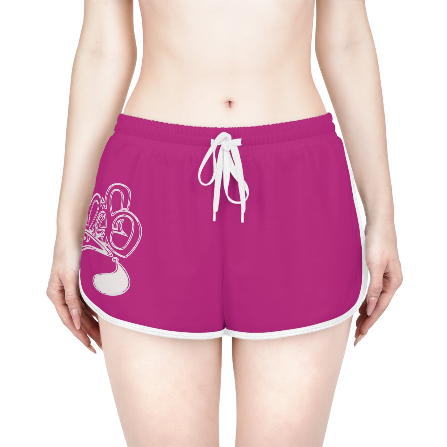 Vibrant Women's Relaxed Shorts - Fun & Comfy Beachwear, Travel Essentials, Casual Summer Wear, Gym Shorts, Pink AOP Design