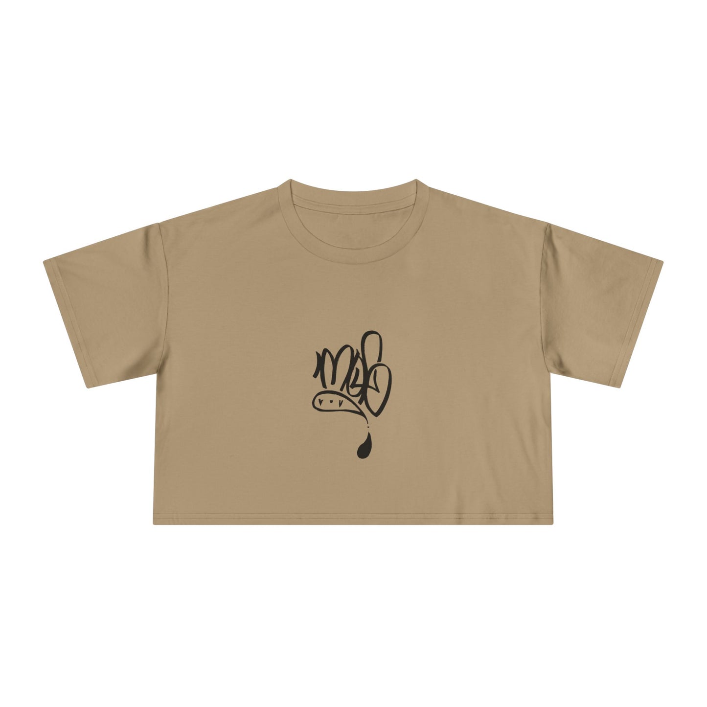 Trendy Women's Crop Tee with Unique Design, Casual Summer Top, Streetwear, Gift for Her, Graphic Tee