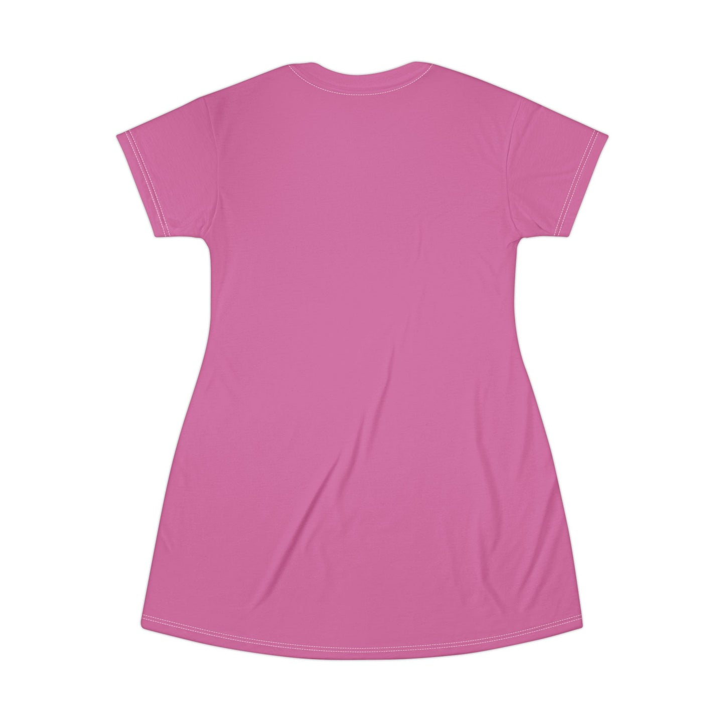 Stylish Pink T-Shirt Dress, Casual Summer Dress, Everyday Fashion, Gift for Her, Lounge Wear, Trendy Outfit, Pink Dress