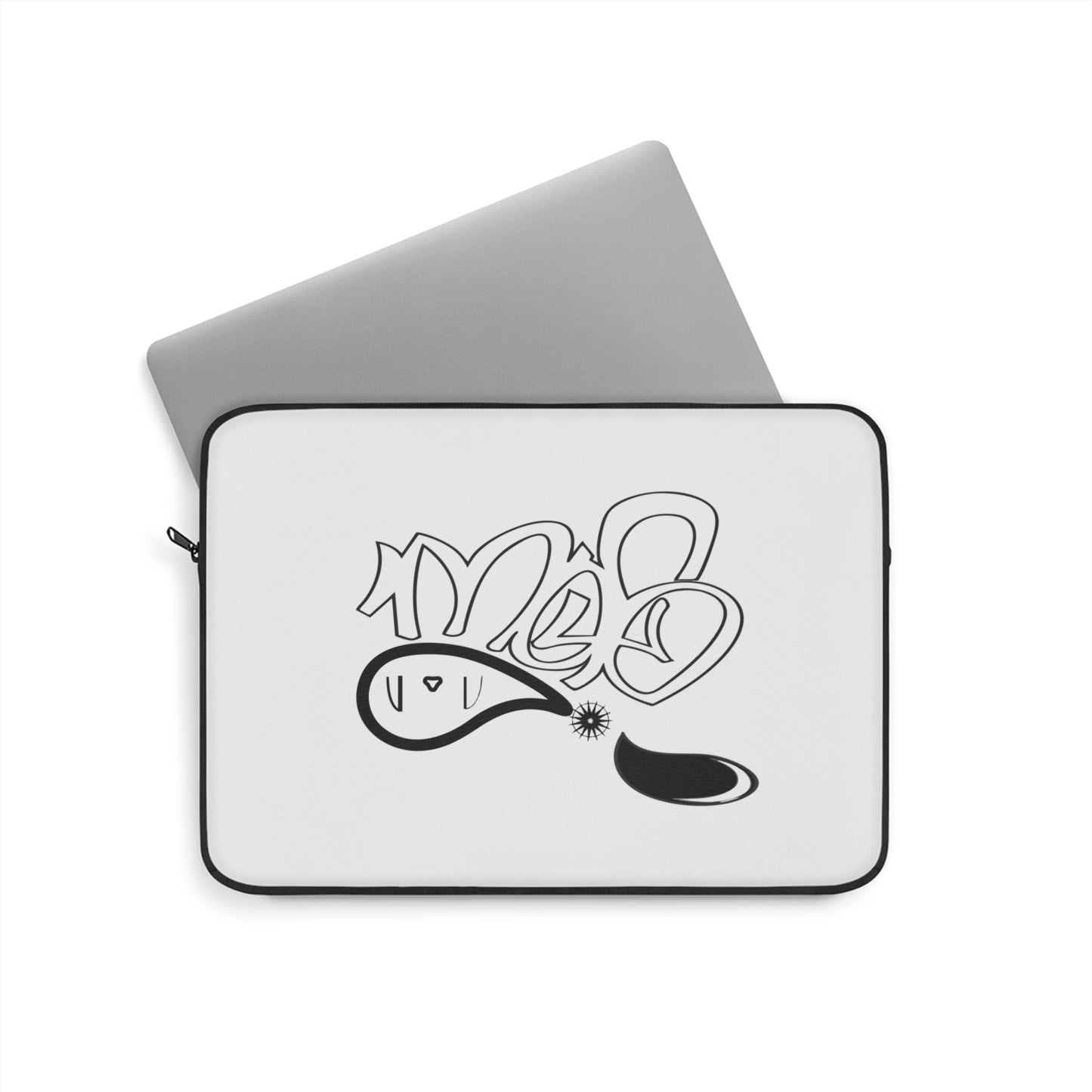Stylish Laptop Sleeve with Unique Graffiti Design, Urban Tech Case, Gift for Students, Artists, Birthday Present, Cool Accessory