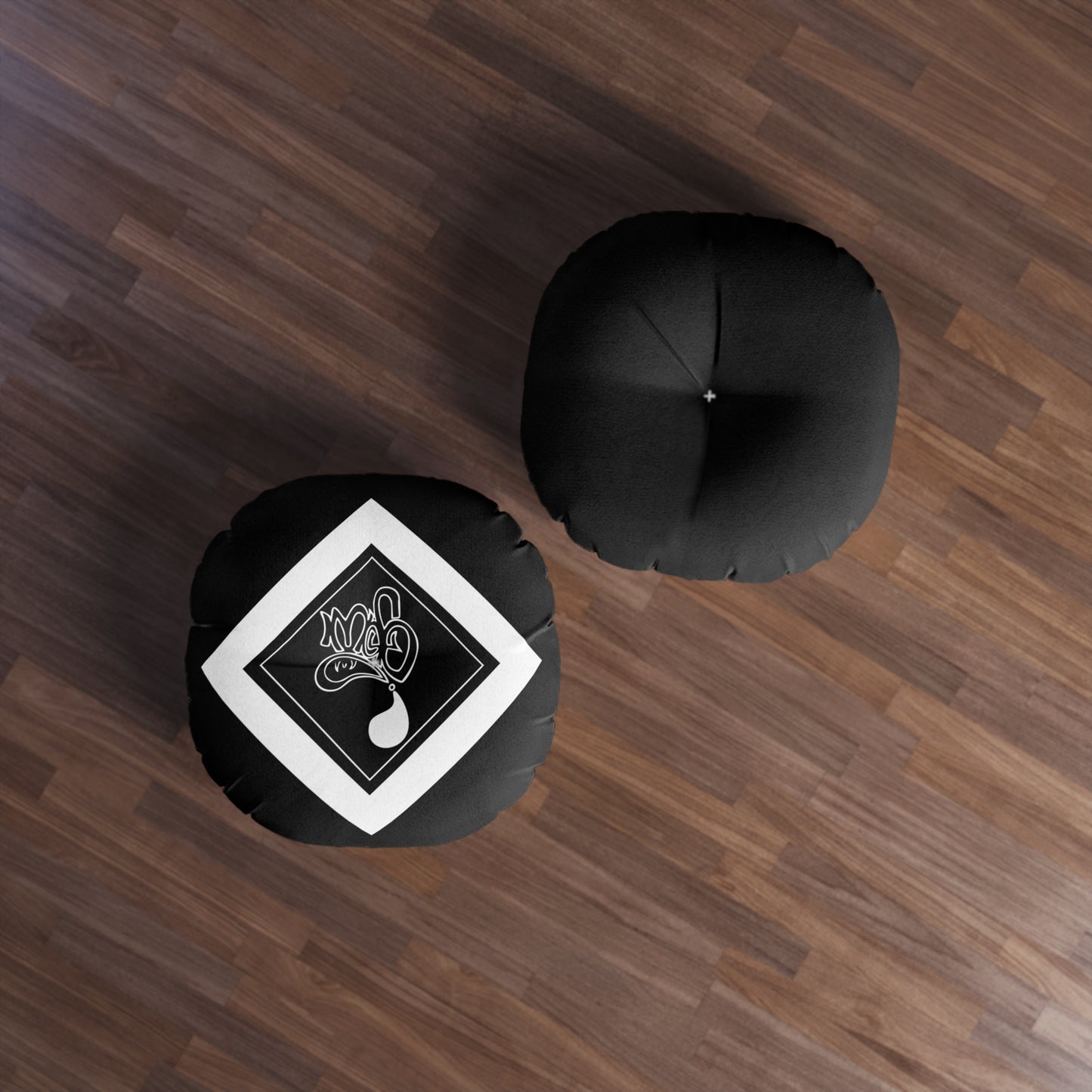 Chic Round Tufted Floor Pillow for Cozy Spaces, Modern Home Decor, Boho Accent, Living Room Cushion, Stylish Floor Seating