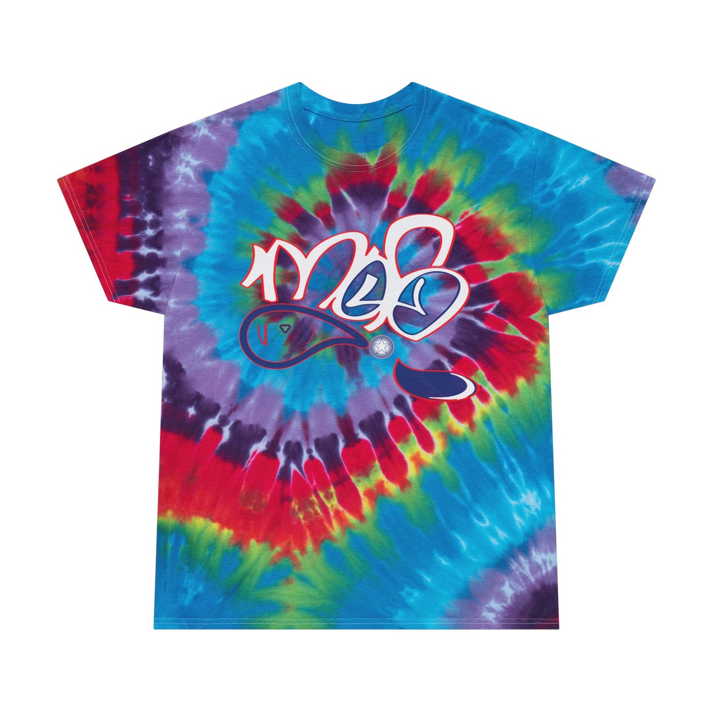 Vibrant Tie-Dye Tee - Spiral Design, Colorful Summer Shirt, Boho Festival Wear, Unisex T-Shirt, Tie Dye Gift for Friends, Retro Apparel