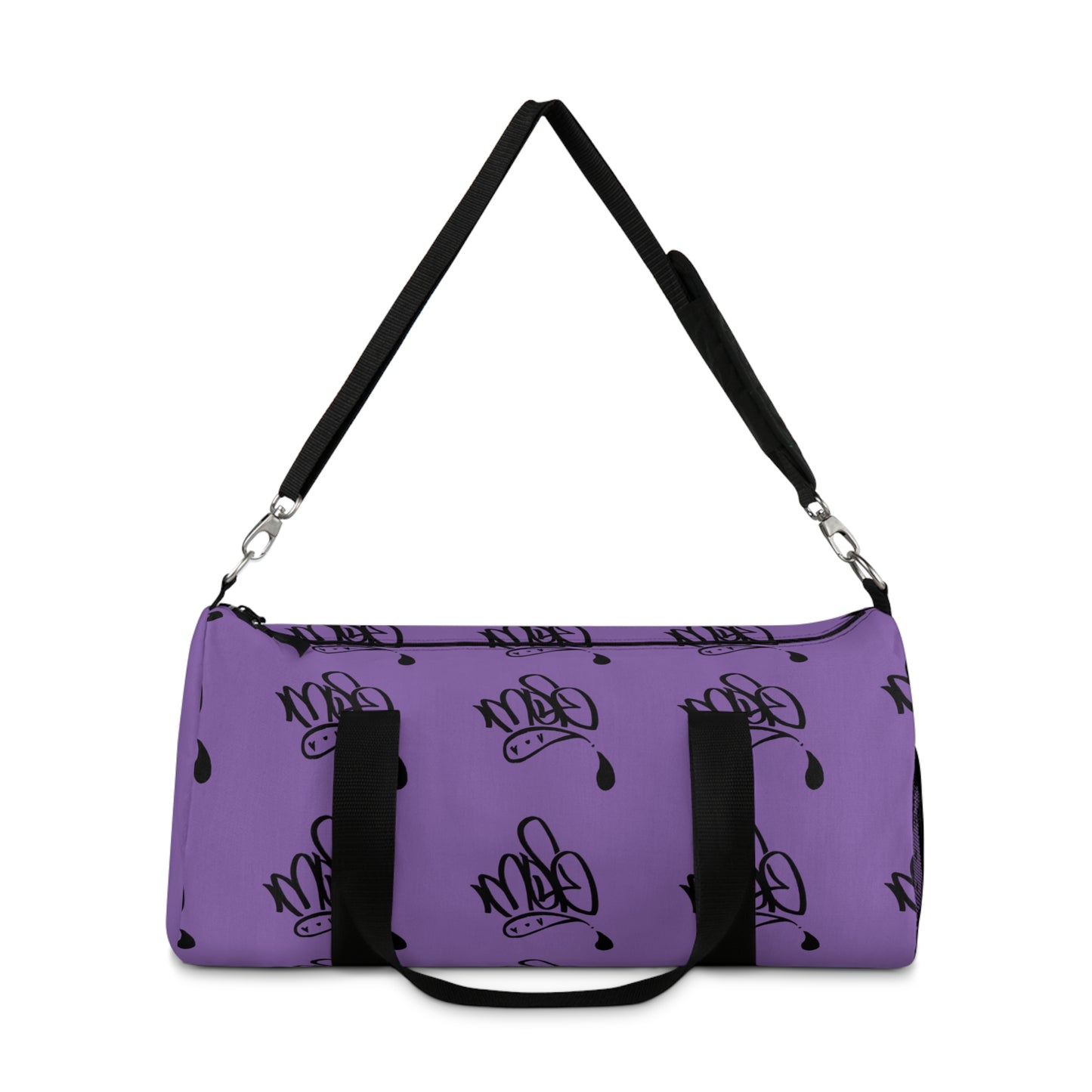 Purple Graffiti Duffel Bag – Stylish Gym Bag, Weekend Travel Tote, Unique Sports Bag, Custom Artwork Carryall, Trendy Luggage