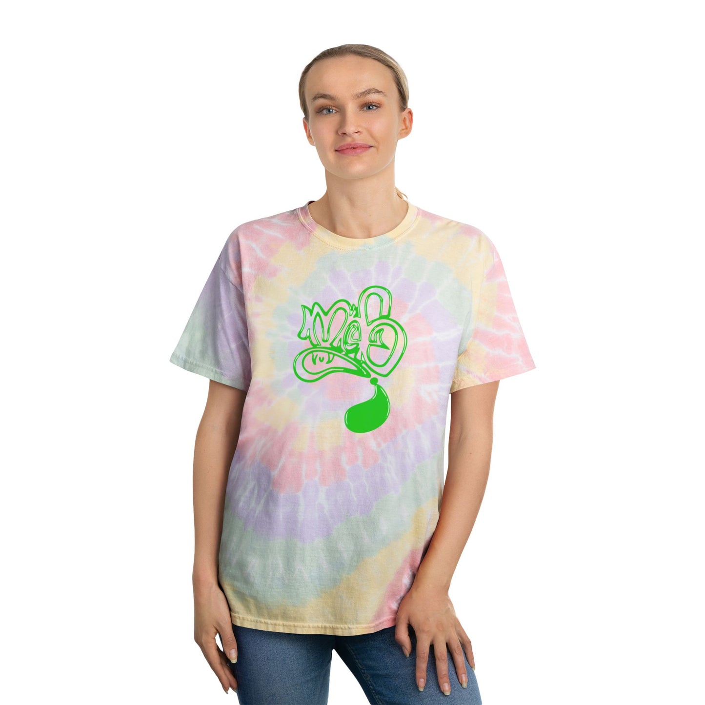 Spiral Tie-Dye Tee with Colorful Spring Vibes, Summer Fashion, Boho Style, Festival Wear, Casual Outfit, Gift Idea