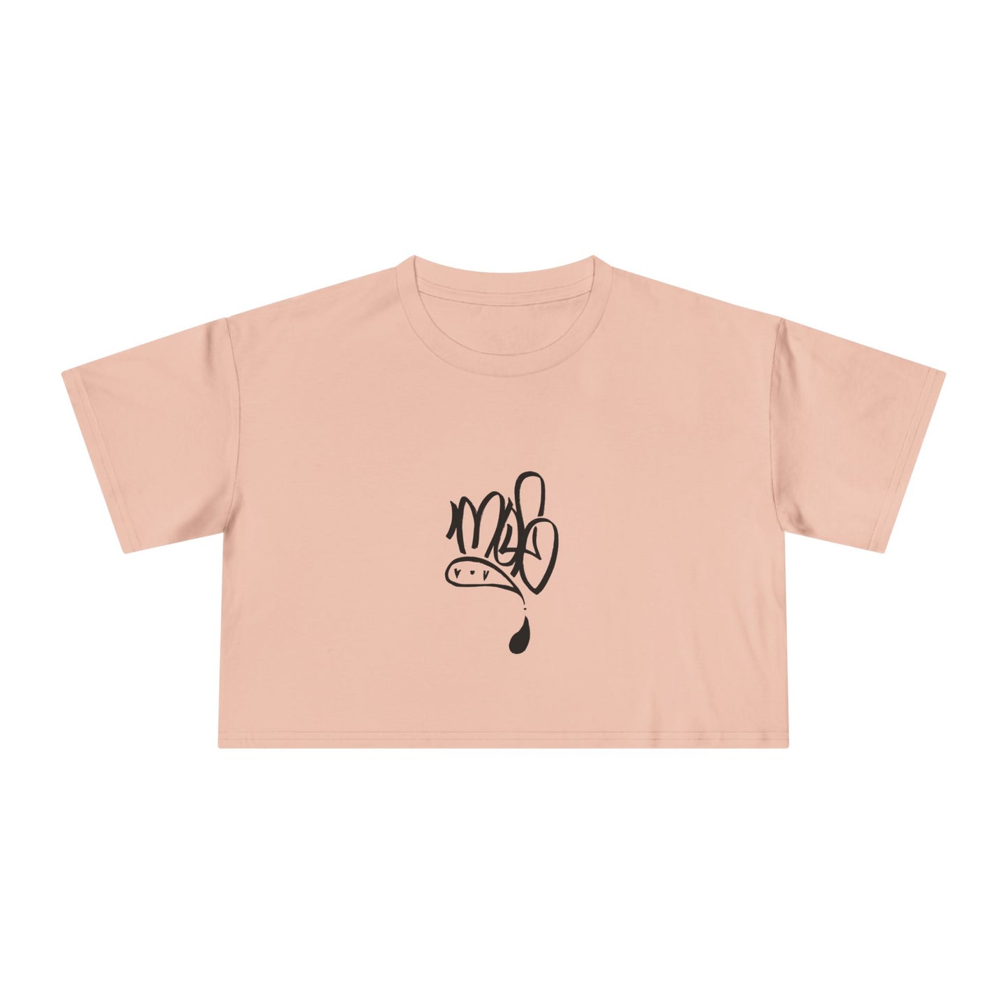 Trendy Women's Crop Tee with Unique Design, Casual Summer Top, Streetwear, Gift for Her, Graphic Tee