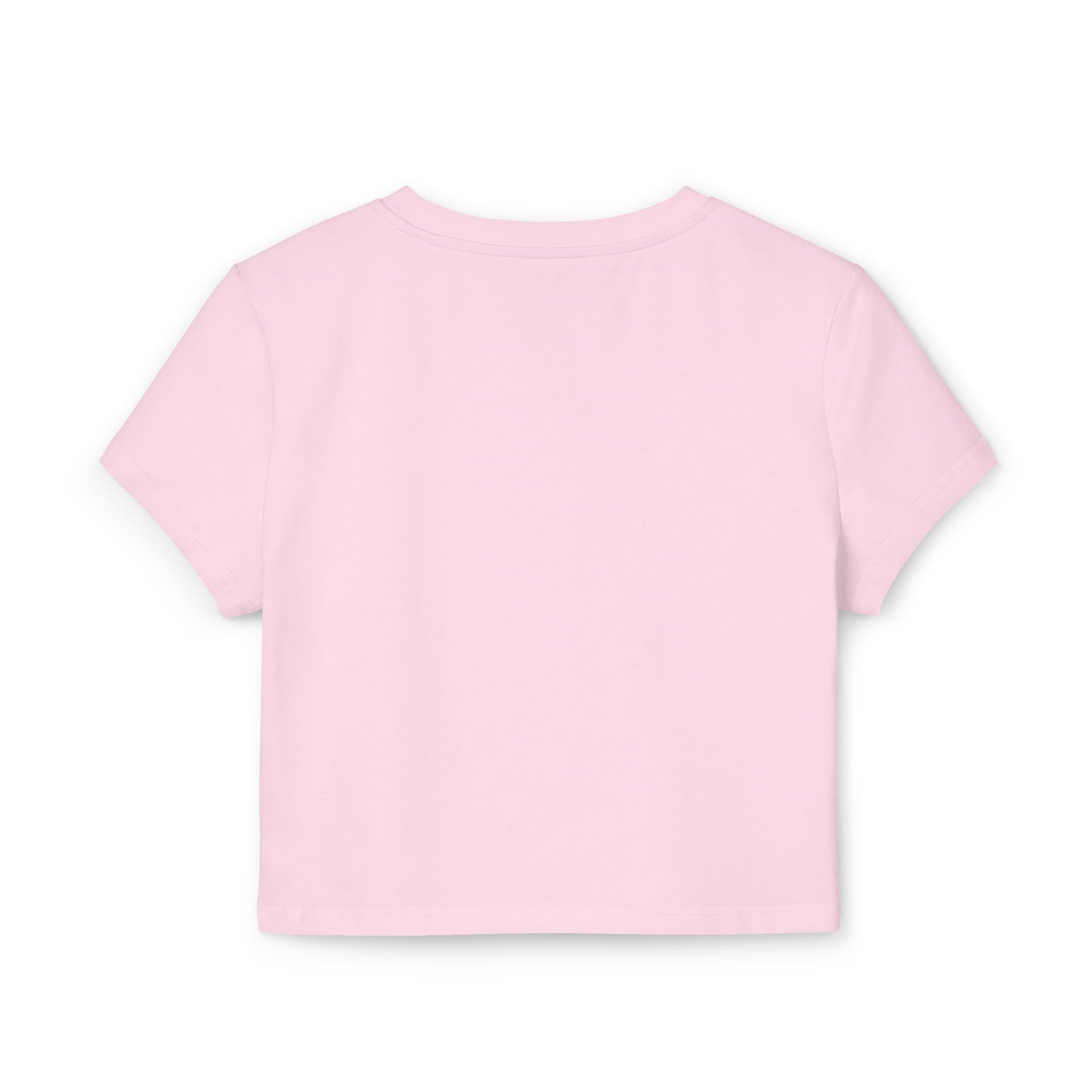 Trendy Women's Baby Tee with Whimsical Pink Design, Casual Summer Top, Statement Tee, Gift for Friends, Cute Cropped Tee