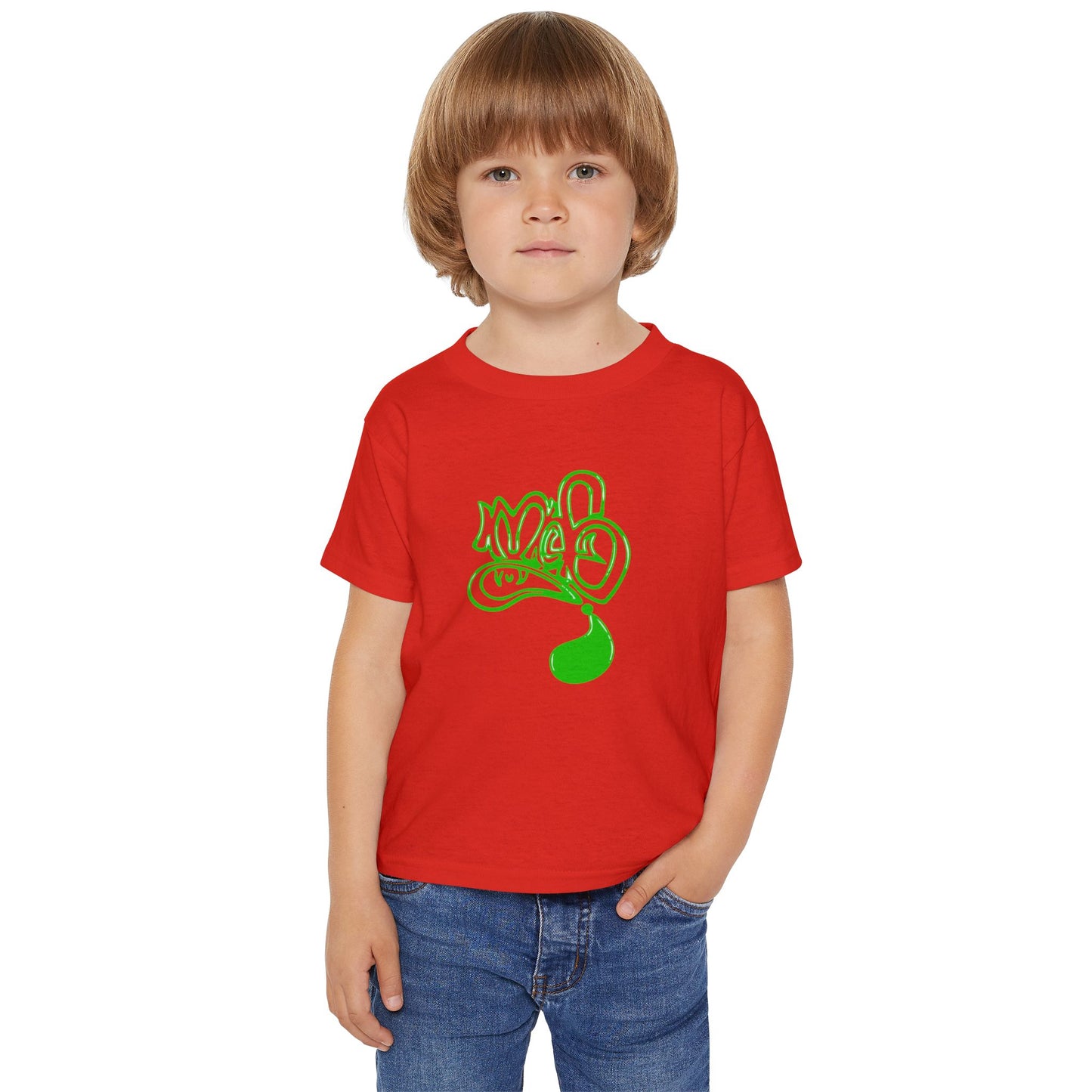 Vibrant Toddler Tee - Fun Graffiti Design, Perfect for Playdates, Gifts, Birthdays, Artsy Kids, Everyday Wear