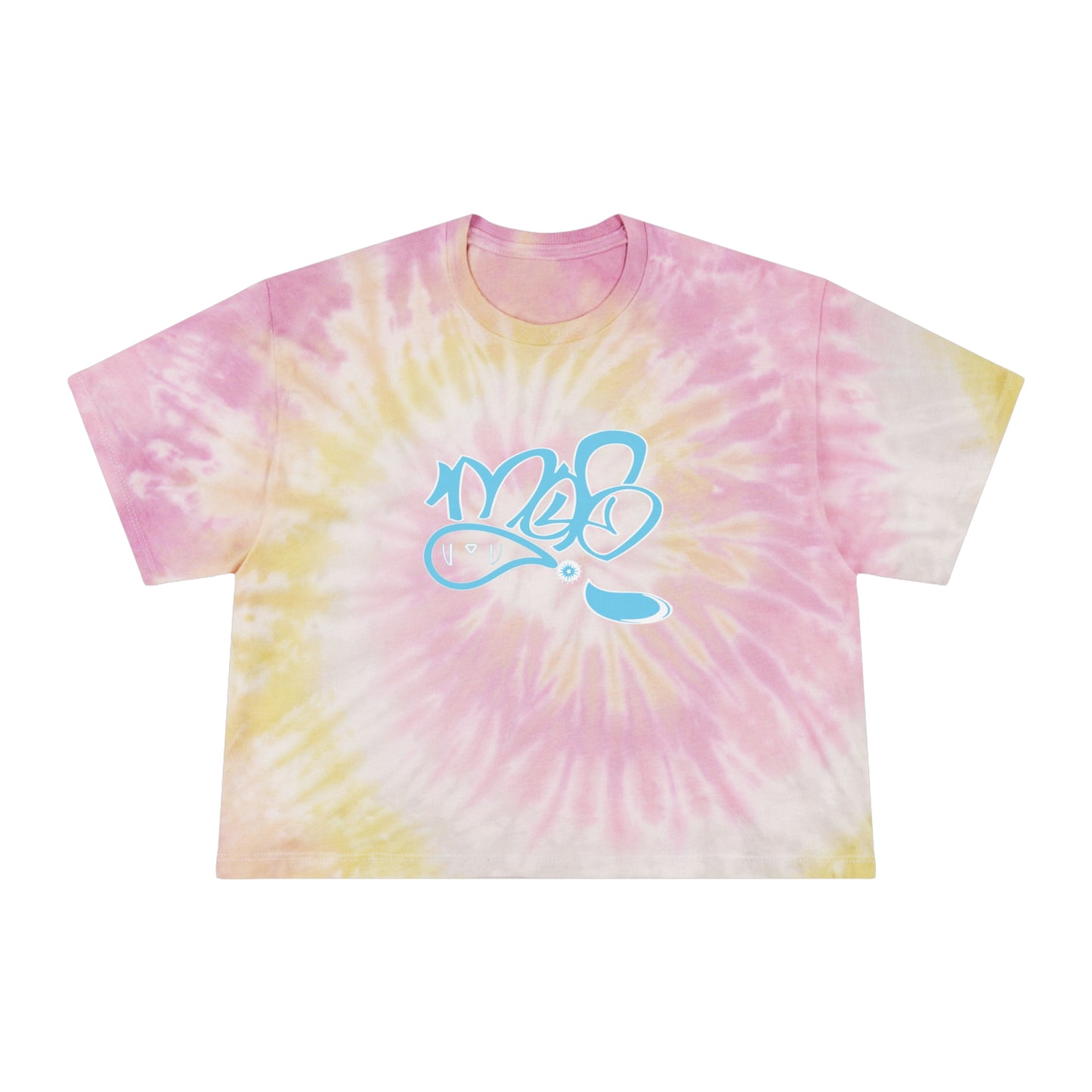 Women's Tie-Dye Crop Tee, Boho Style Top, Summer Fashion Shirt, Casual Beach Wear, Gift for Her, Festival Outfit