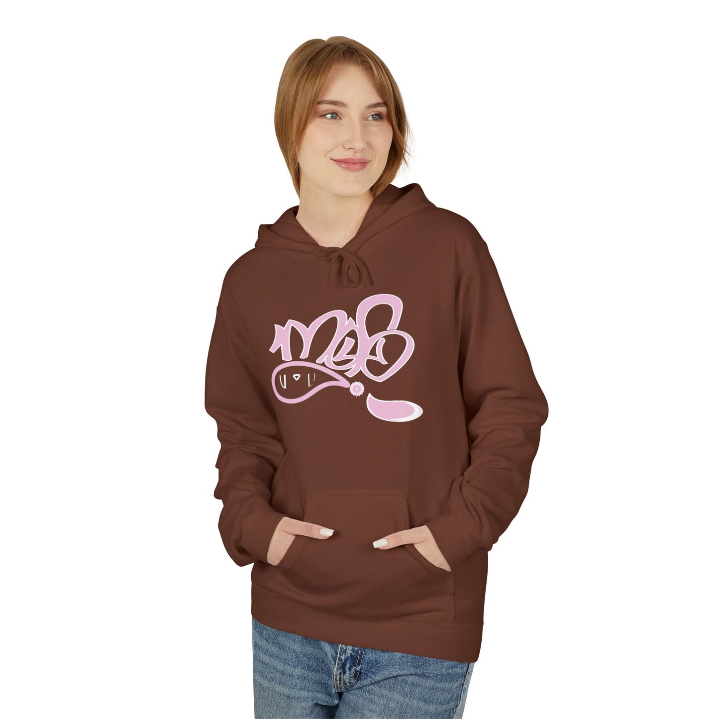 Trendy Softstyle Fleece Hoodie - Cozy Streetwear, Graffiti Art Design, Perfect for Casual Outings, Gift for Friends, Fall Fashion Essential