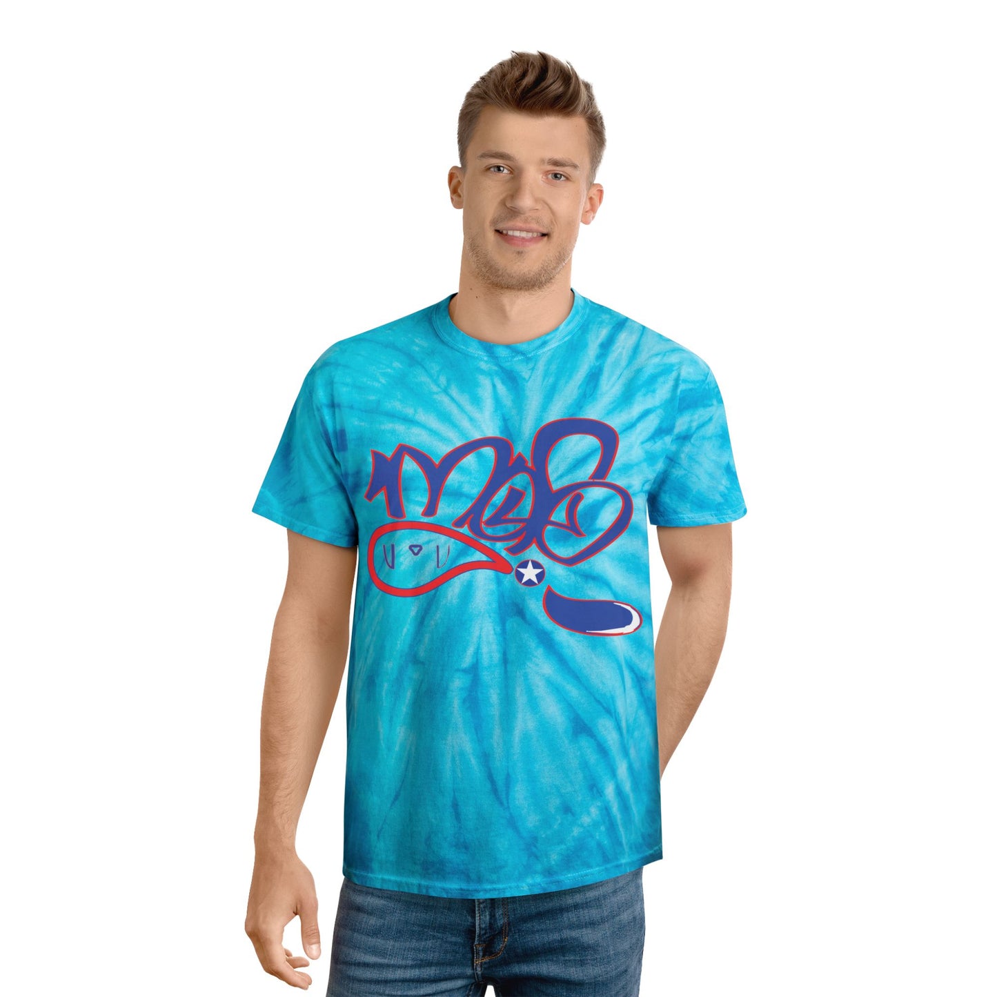 Vibrant Tie-Dye Tee, Festival Shirt, Summer Outing Top, Bohemian Style Tee, Casual Graphic T-shirt, Unique Gift for Friends