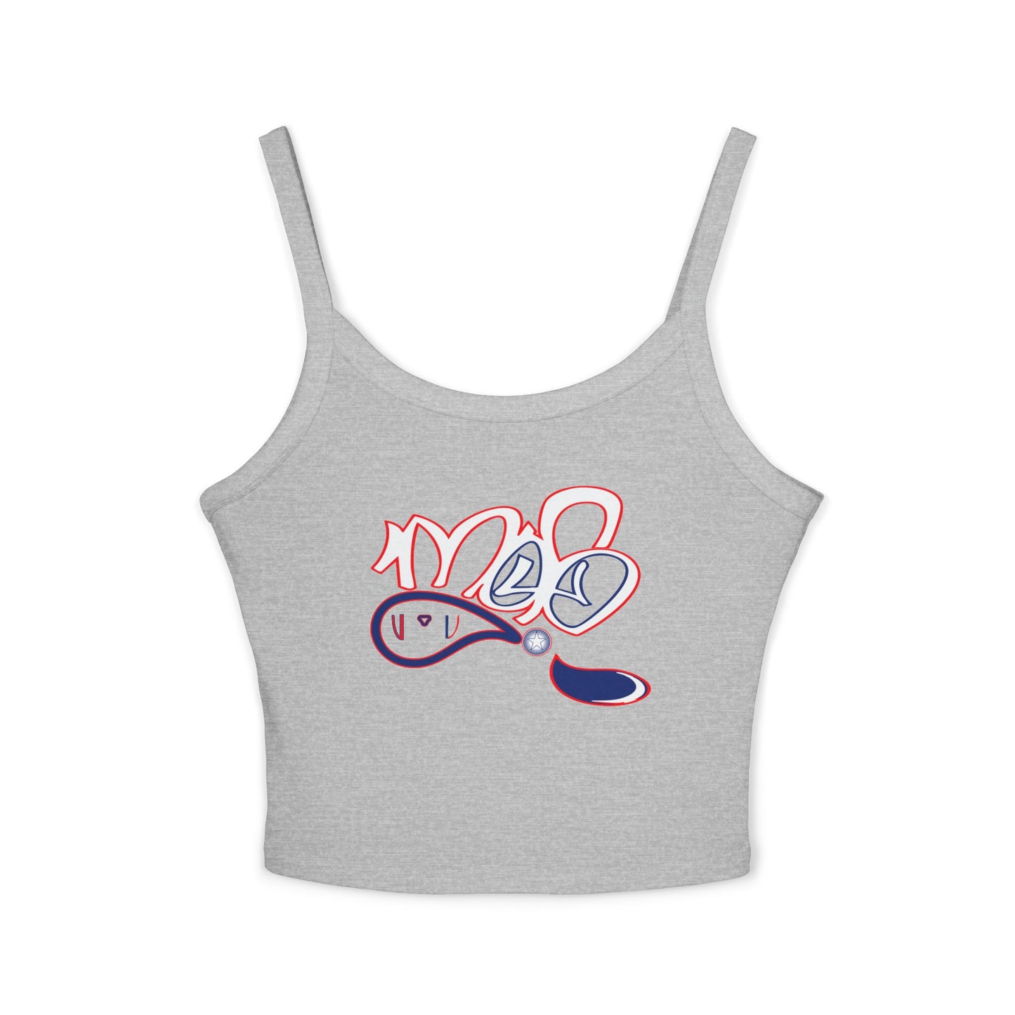 Playful Graphic Tank Top for Women, Casual Summer Wear, Stylish Crop Top, Beach Vacation Essential, Gift for Friends