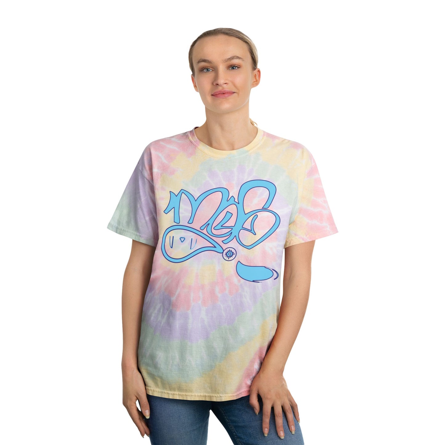 Spiral Tie-Dye Tee, Pastel Summer Vibes, Retro T-Shirt, Ideal for Festivals, Beach Days, Casual Wear, Unisex Gift