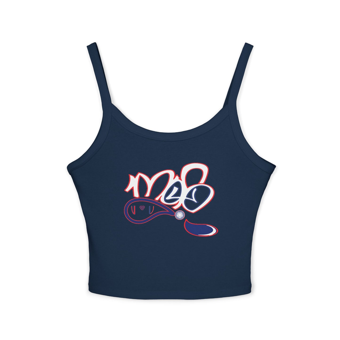 Playful Graphic Tank Top for Women, Casual Summer Wear, Stylish Crop Top, Beach Vacation Essential, Gift for Friends