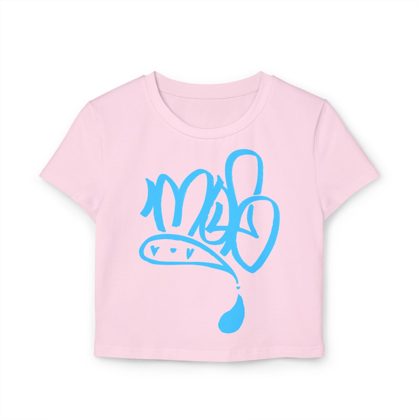 Cool Graffiti Women's Baby Tee, Streetwear T-Shirt, Casual Top, Summer Outfit, Graphic Tee for Music Lovers