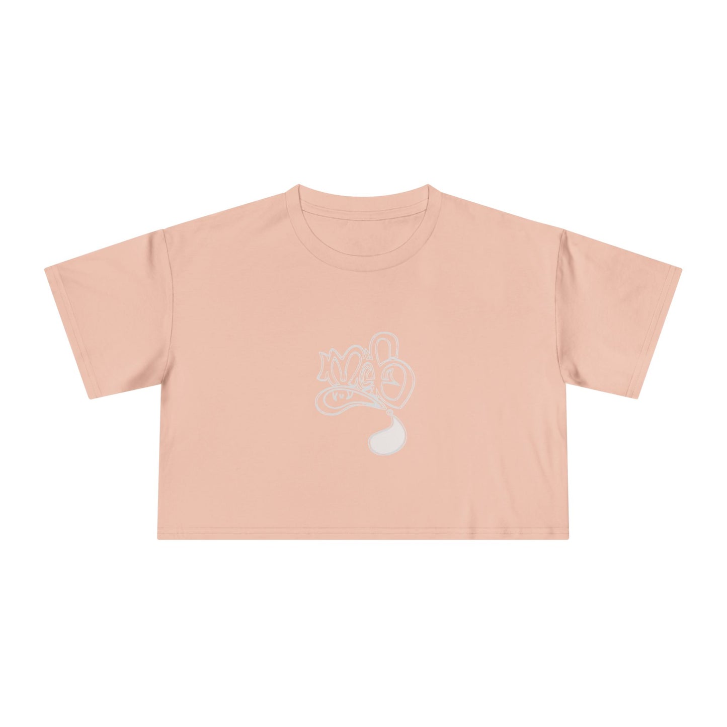 Playful Cartoon Women's Crop Tee, Casual Summer Shirt, Fun Everyday Top, Gift for Friends, Trendy Streetwear