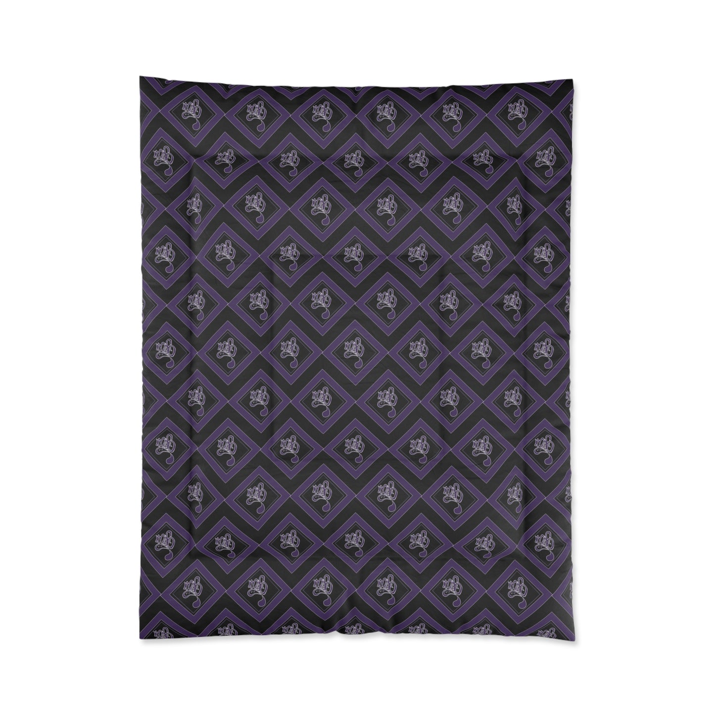 Elegant Gothic Comforter for Cozy Bedroom Décor, Dark Purple Bedding, Unique Home Accents, Perfect Gift for Halloween, Gothic Style