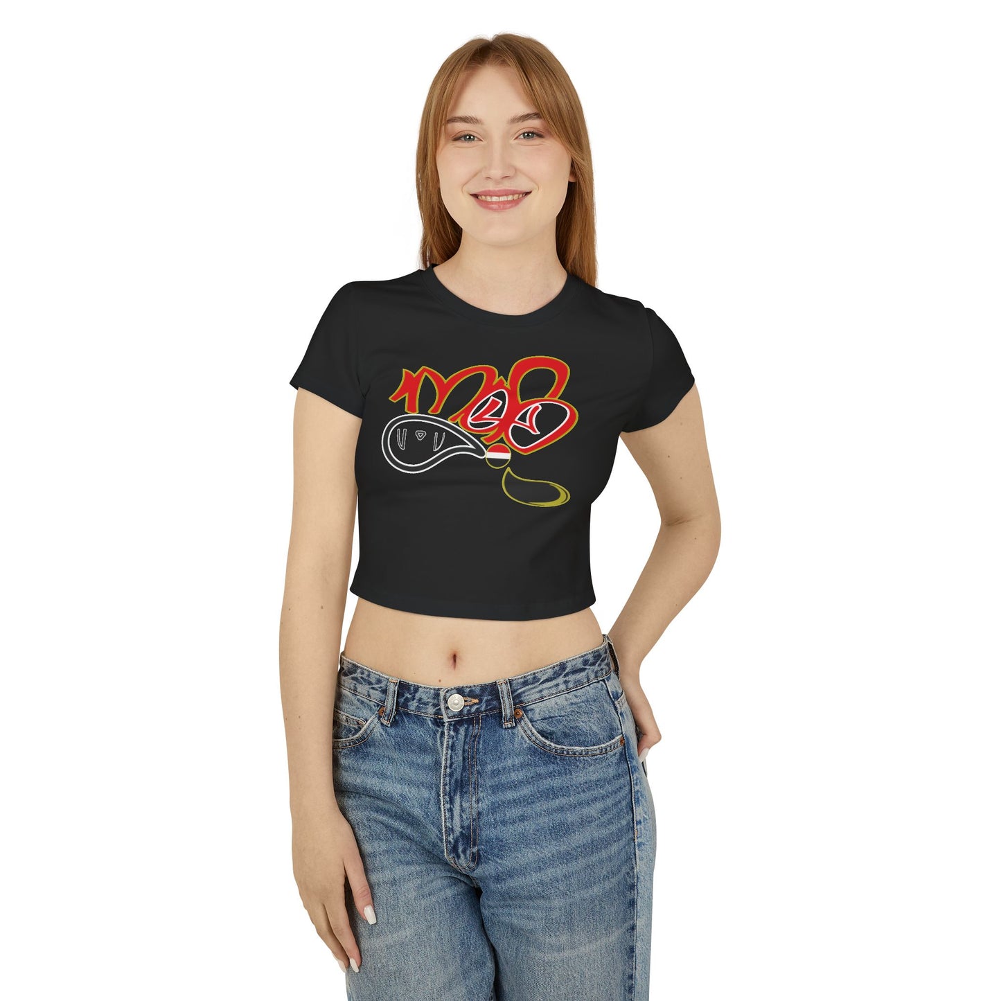 Stylish Women's Baby Tee with Fun Design, Vintage Graphic Top, Casual Summer Wear, Perfect Gift for Friends, Trendy Graphic Tee