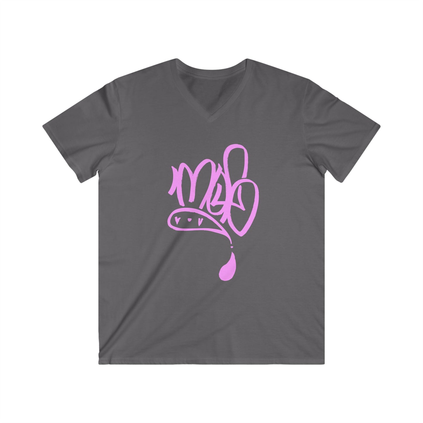 Men's V-Neck Graphic Tee, Casual Summer Shirt, Trendy Streetwear Top, Stylish Gift for Him, Everyday Wear, Comfortable Tee