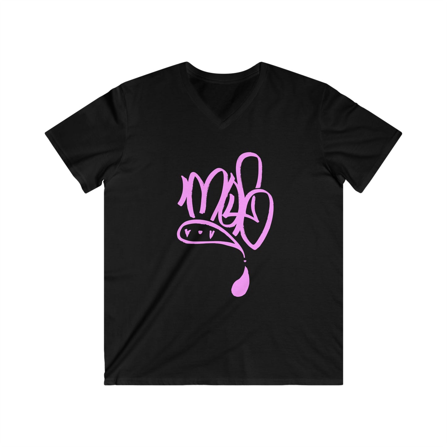 Men's V-Neck Graphic Tee, Casual Summer Shirt, Trendy Streetwear Top, Stylish Gift for Him, Everyday Wear, Comfortable Tee