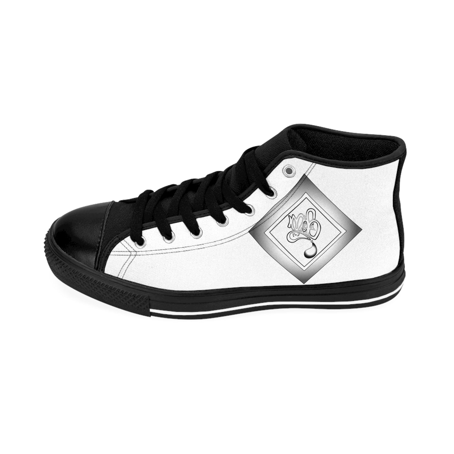 Stylish High-Top Sneakers with Unique Design, Casual Footwear, Trendy Shoes, Gift for Him, Everyday Style
