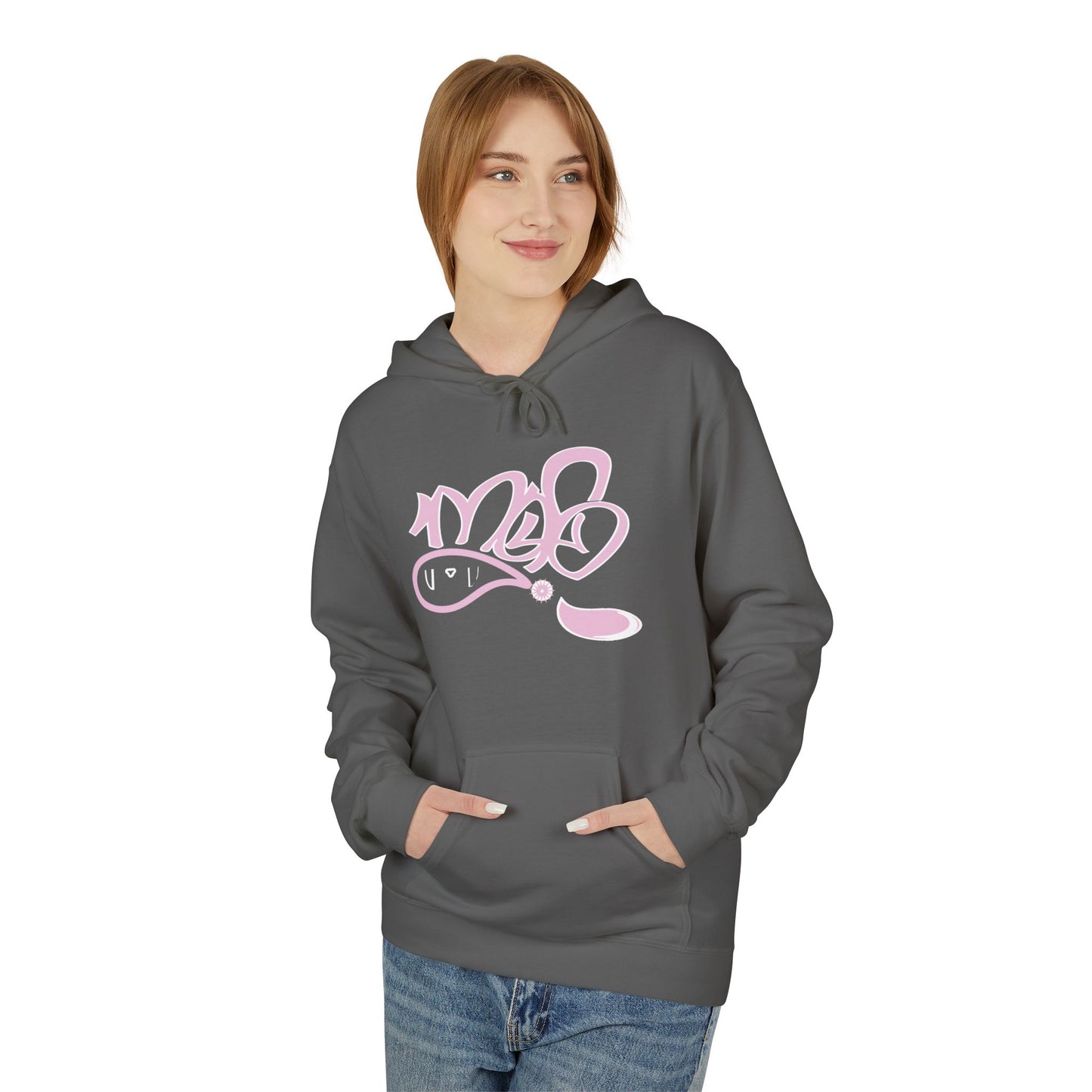 Trendy Softstyle Fleece Hoodie - Cozy Streetwear, Graffiti Art Design, Perfect for Casual Outings, Gift for Friends, Fall Fashion Essential