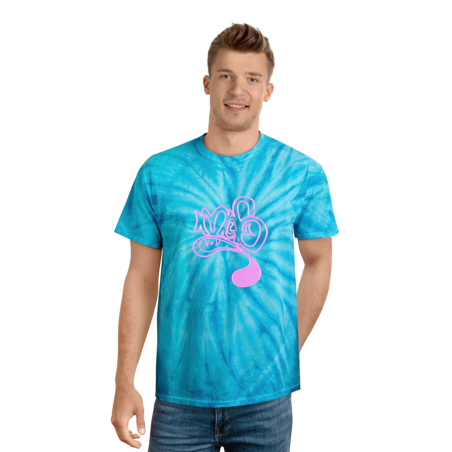 Sunny Tie-Dye Tee, Cyclone Design | Trendy Summer T-Shirt, Casual Wear, Festival Clothing, Gift for Friends, Statement Tee