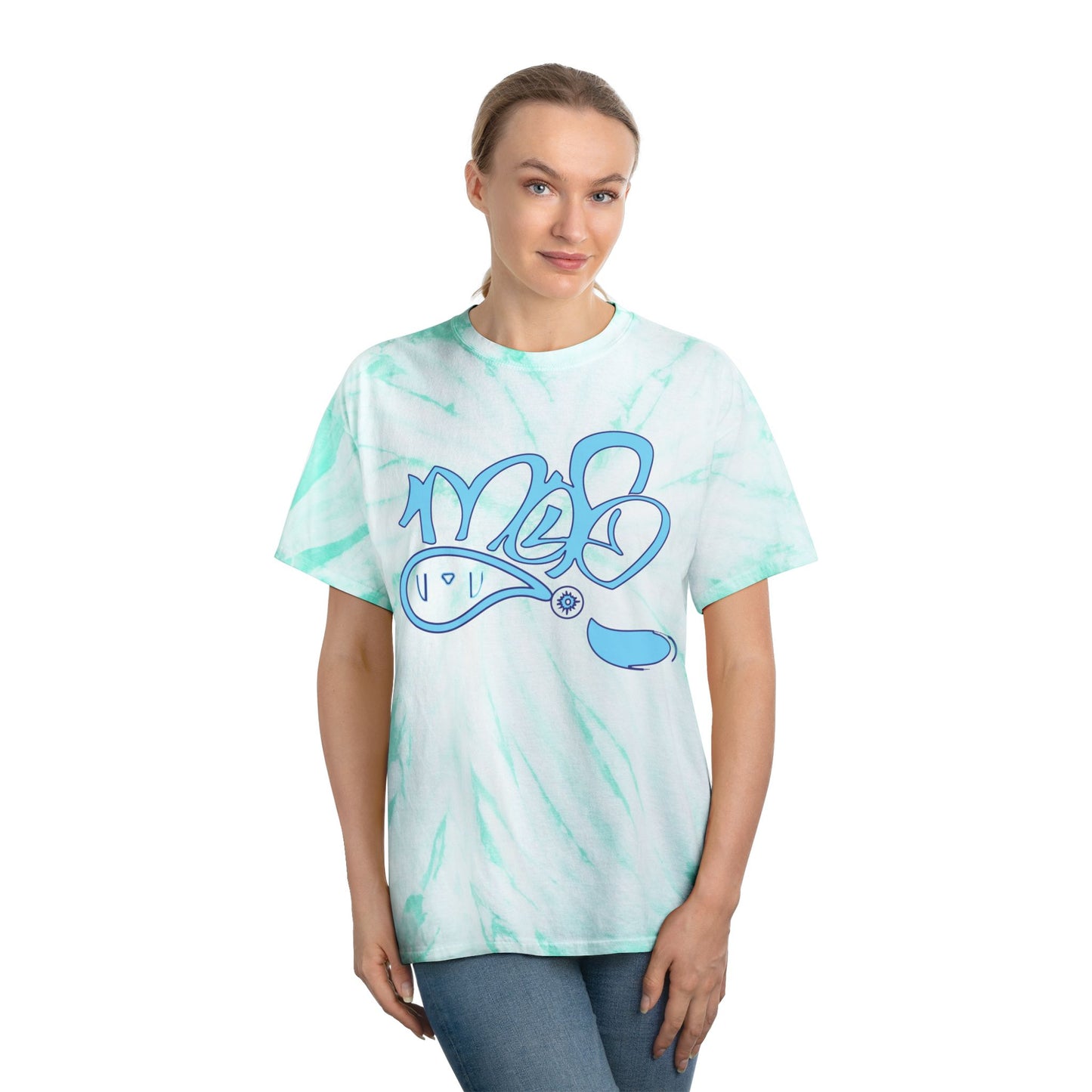 Sunny Cyclone Tie-Dye Tee for Casual Vibes, Summer Fun T-Shirt, Festival Outfit, Gift for Teens, Retro Style Tee