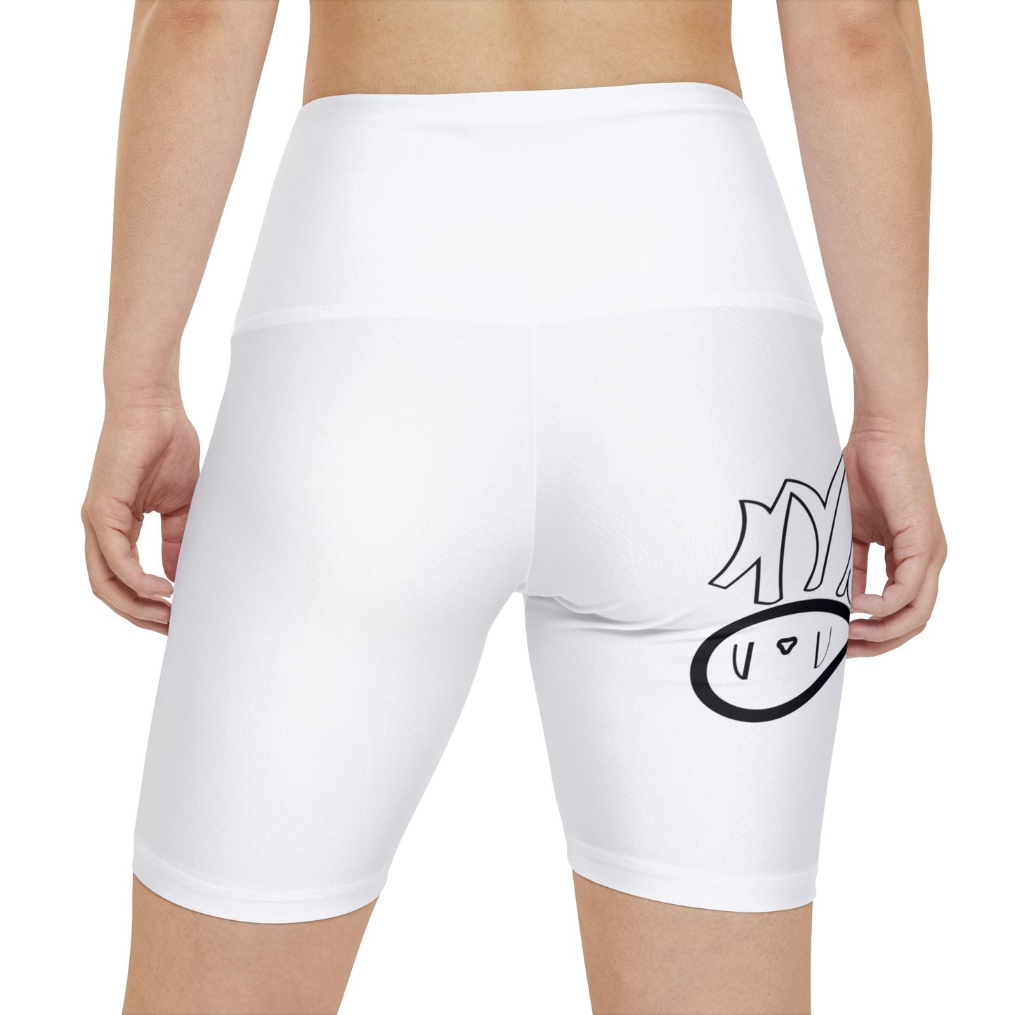 Chic Women's Workout Shorts with Fun Prints, Athletic Apparel, Gym Wear, Casual Shorts, Summer Fitness Gear