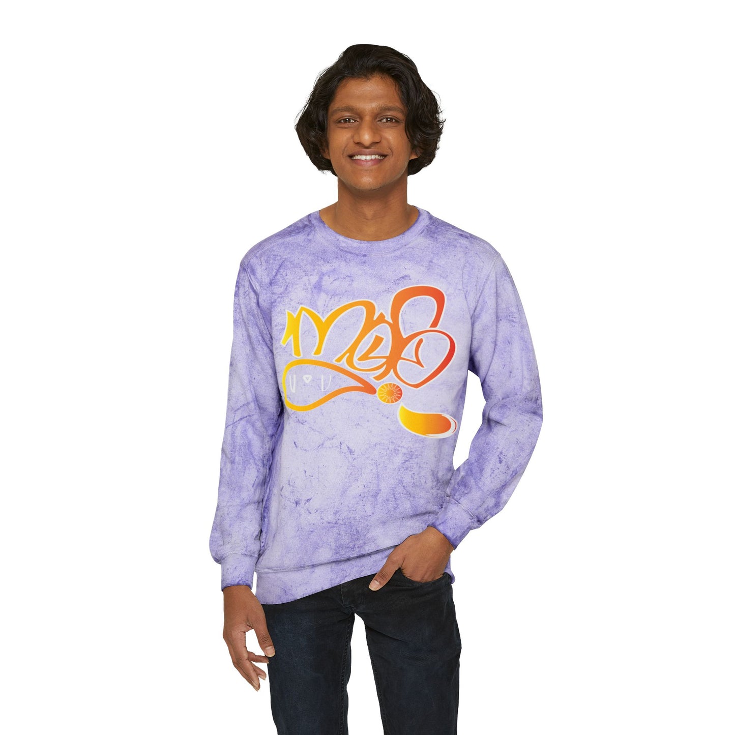 Unisex Color Splash Sweatshirt, Graffiti Style Crewneck, Cozy Streetwear, Trendy Gift for Him/Her, Casual Outfit, Art Lovers