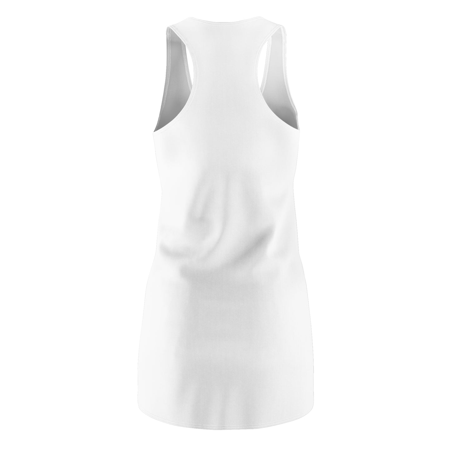 Stylish Women's Racerback Dress with Artistic Design, Casual Wear, Summer Dress, Beach Outfit, Gift for Her, Festival Attire
