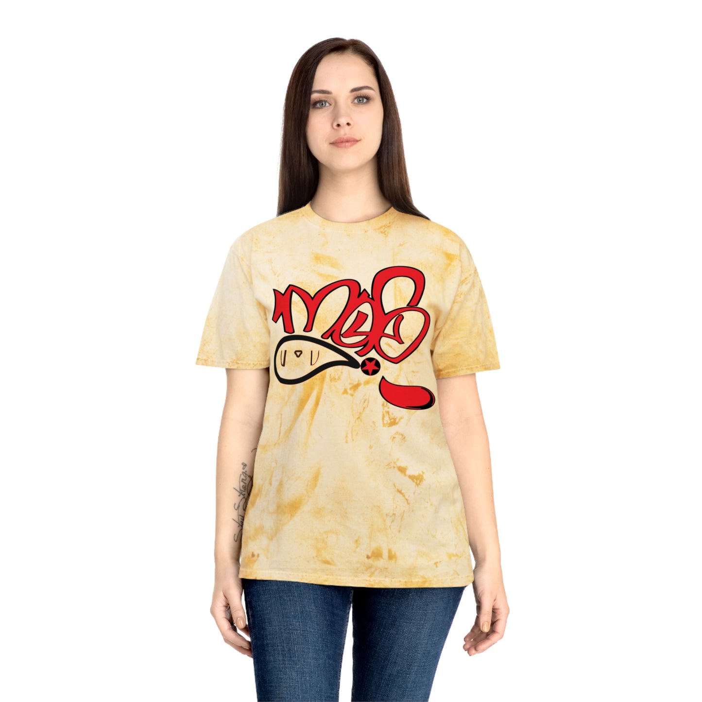 Color Blast Graphic Tee for Festival Vibes, Unisex T-Shirt, Streetwear, Summer Fashion, Creative Expression, Casual Style