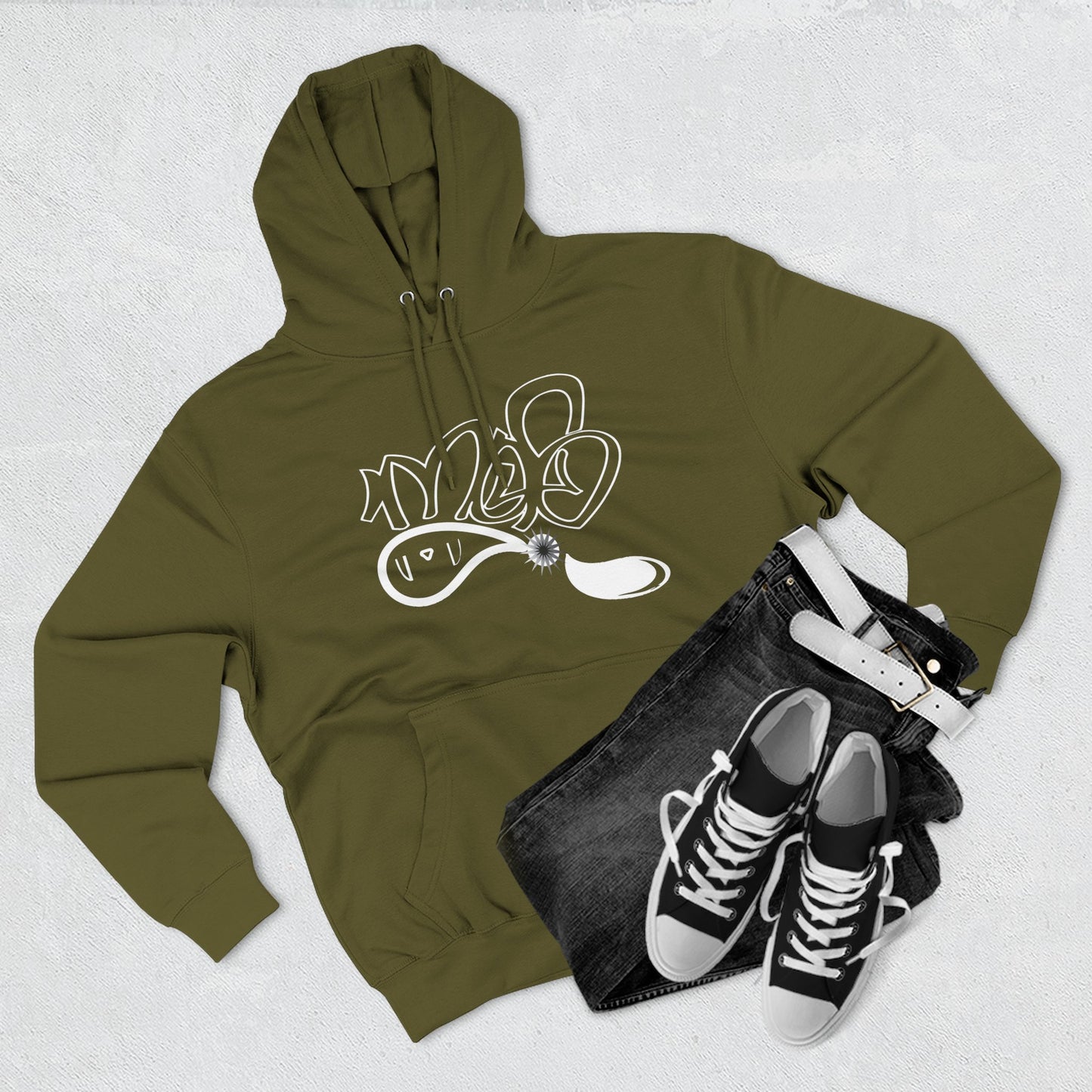 Stylish Graphic Fleece Hoodie for Cozy Chillin', Casual Wear, Gift for Him or Her, Youth Streetwear, Everyday Comfort Apparel