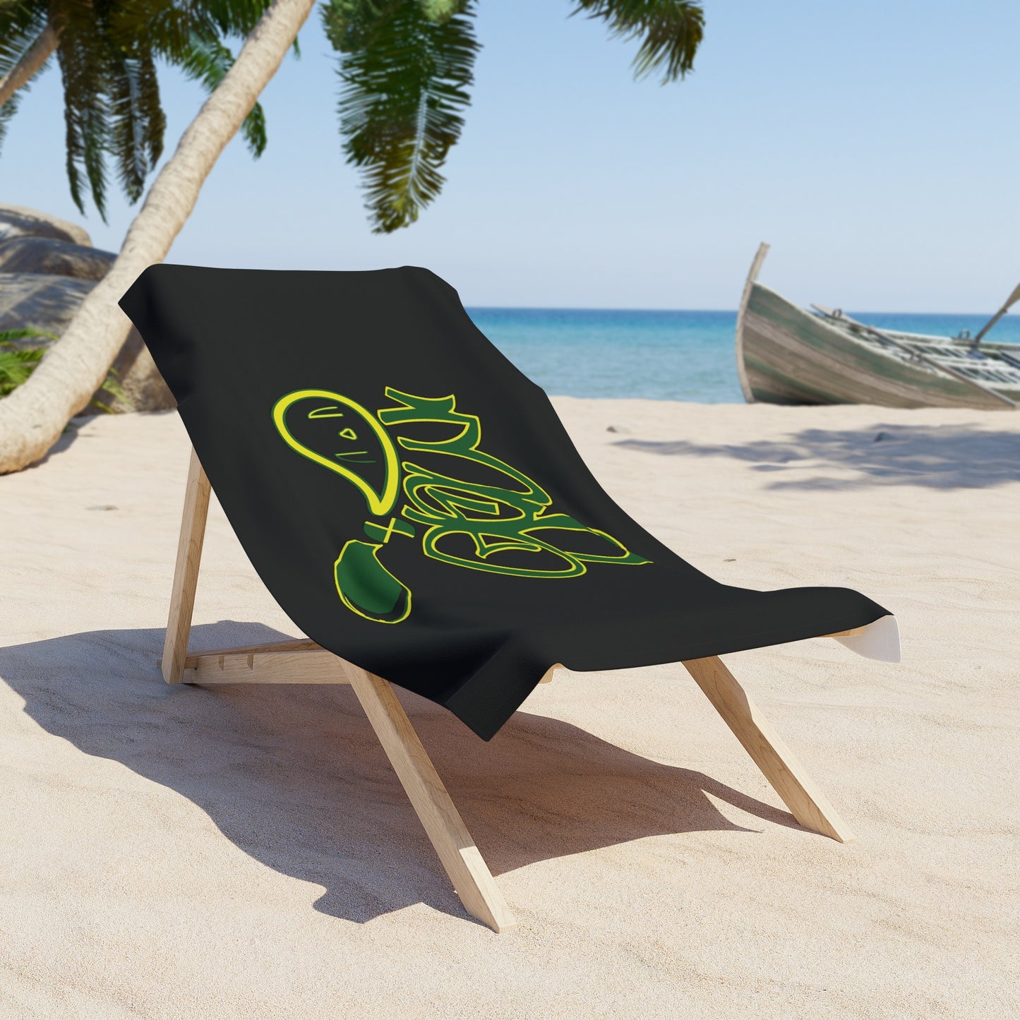 Beach Towel with Unique Graffiti Design - Perfect for Summer, Pool Days, and Gifts
