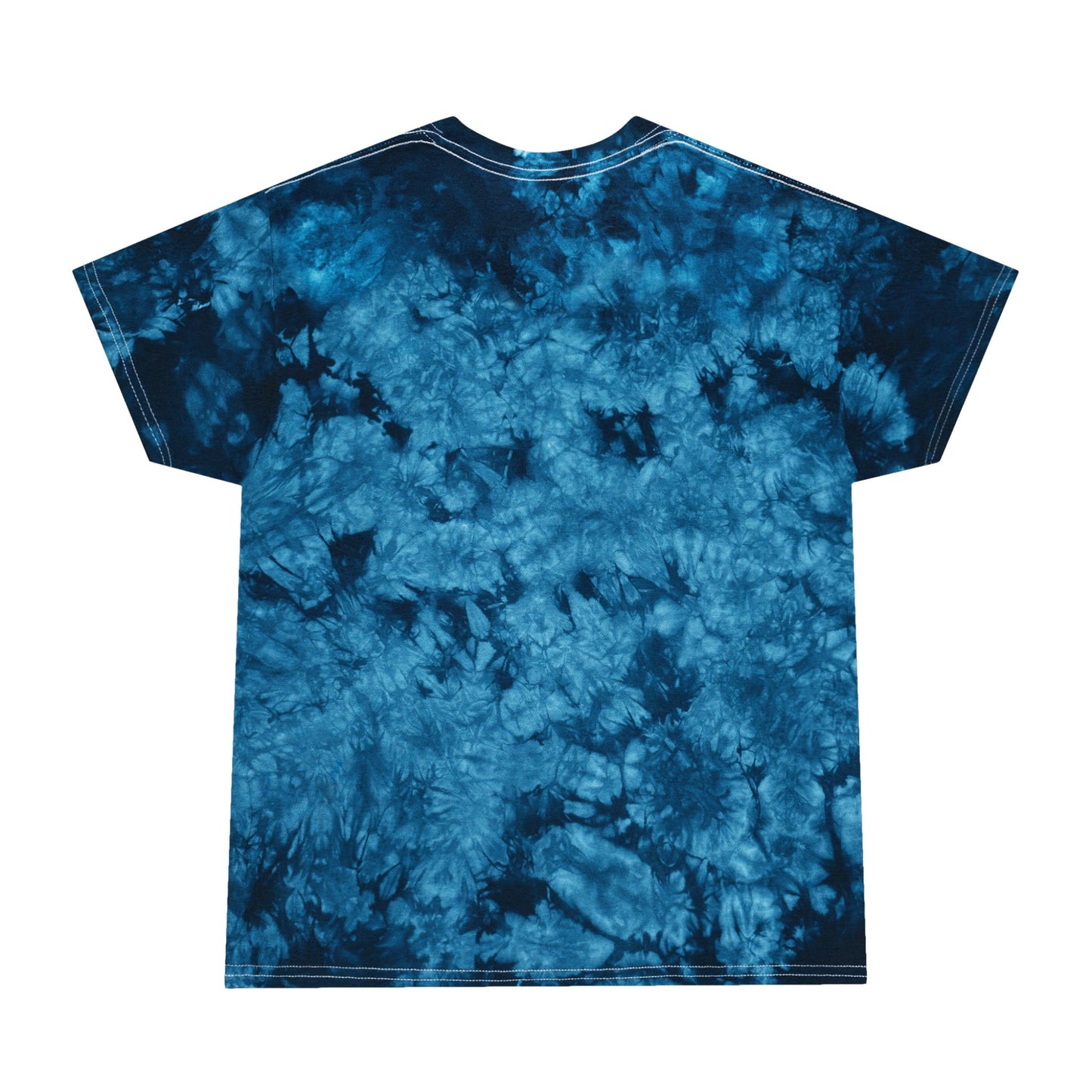 Crystal Tie-Dye Tee, Relaxed Unisex Summer Shirt, Festival Outfit, Gift for Trendy Friends, Casual Wear, Blue Tie-Dye T-Shirt