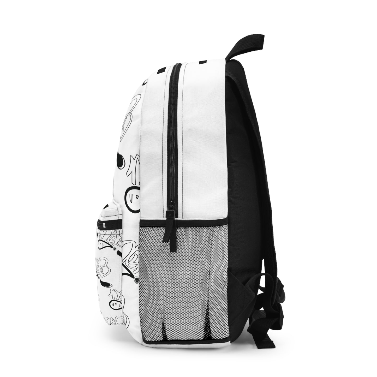 Stylish Graffiti Backpack - Trendy Daypack for School, Travel, Art Lovers, Unique Gift Idea, Fashionable Backpack