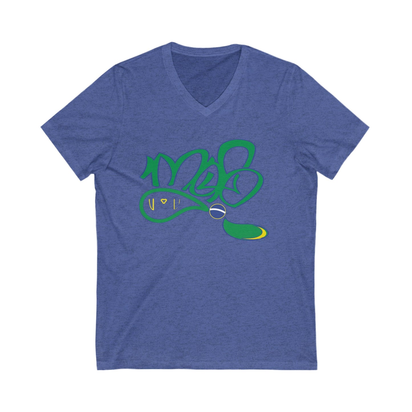 Stylish Unisex V-Neck Tee with Unique Design, Casual Wear, Graphic T-Shirt, Streetwear, Gift for Him/Her, Summer Fashion