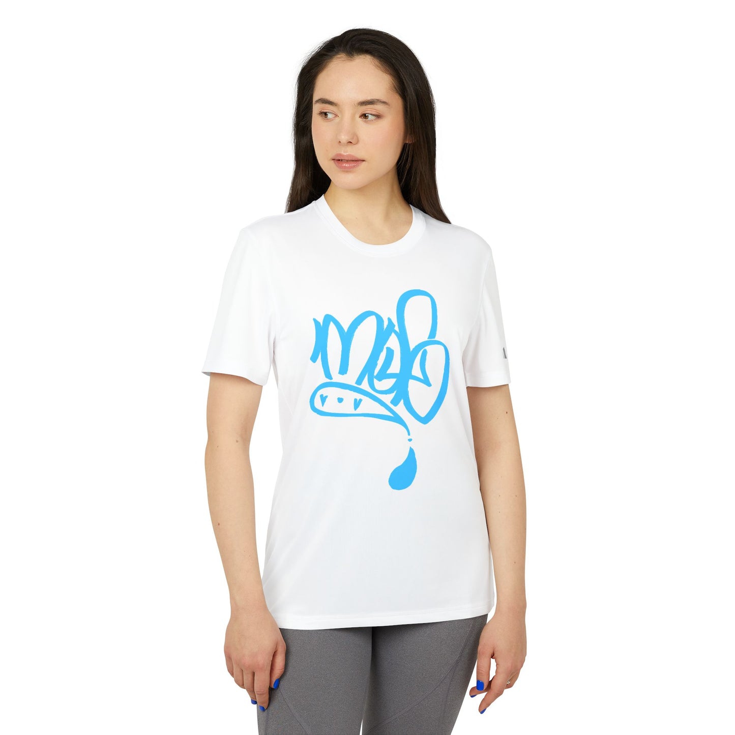 Adidas Graffiti Sport T-Shirt, Unisex Athletic Tee, Streetwear Gift, Activewear for Fitness, Urban Style Apparel, Trendy Workout Top