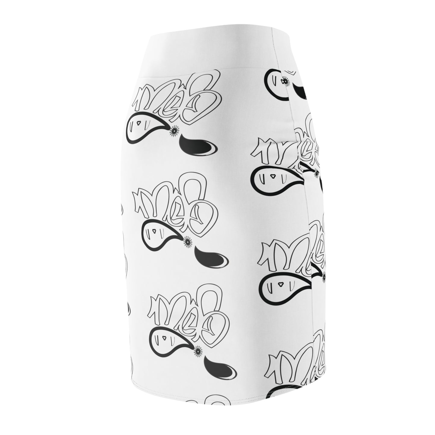 Stylish Graffiti Pencil Skirt, Trendy Women’s Skirt, Fashionable AOP Skirt, Streetwear Skirt, Casual Skirt for Parties, Unique Gift for Her