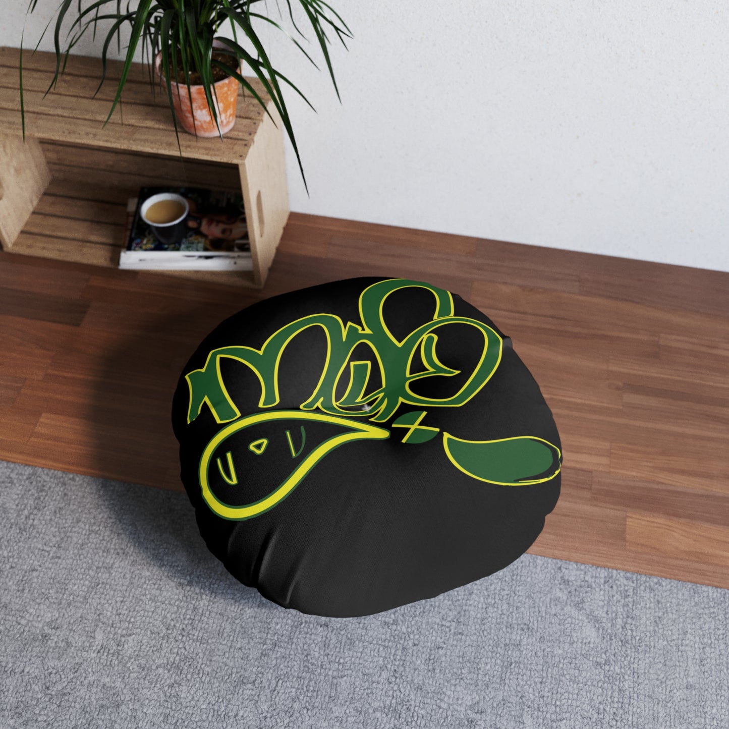 Trendy Tufted Floor Pillow, Round - Cozy Seating, Boho Decor, Modern Lounge, Gift for Home, Meditation Cushion