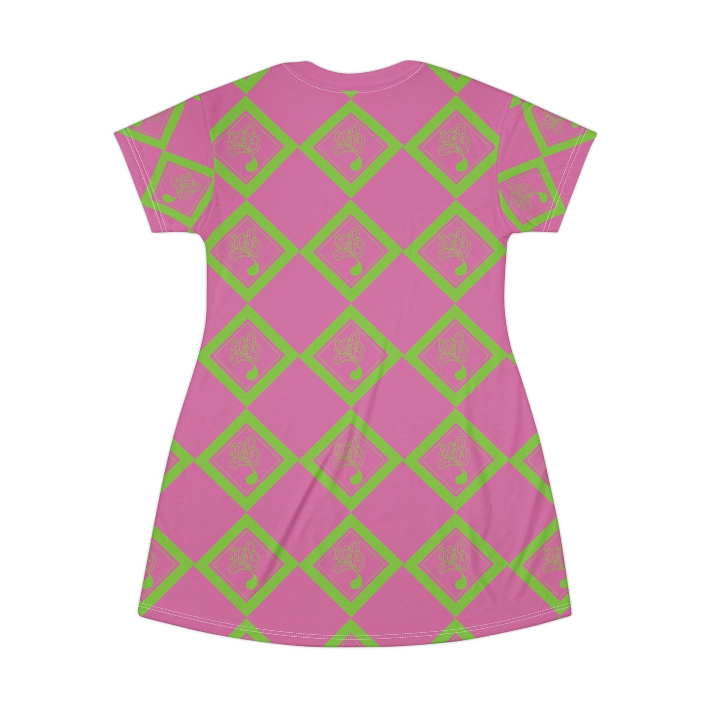 Vibrant Geometric T-Shirt Dress, Fun Casual Wear, Summer Outfits, Unique Fashion Statement, Gift for Her, Stylish Everyday Dress