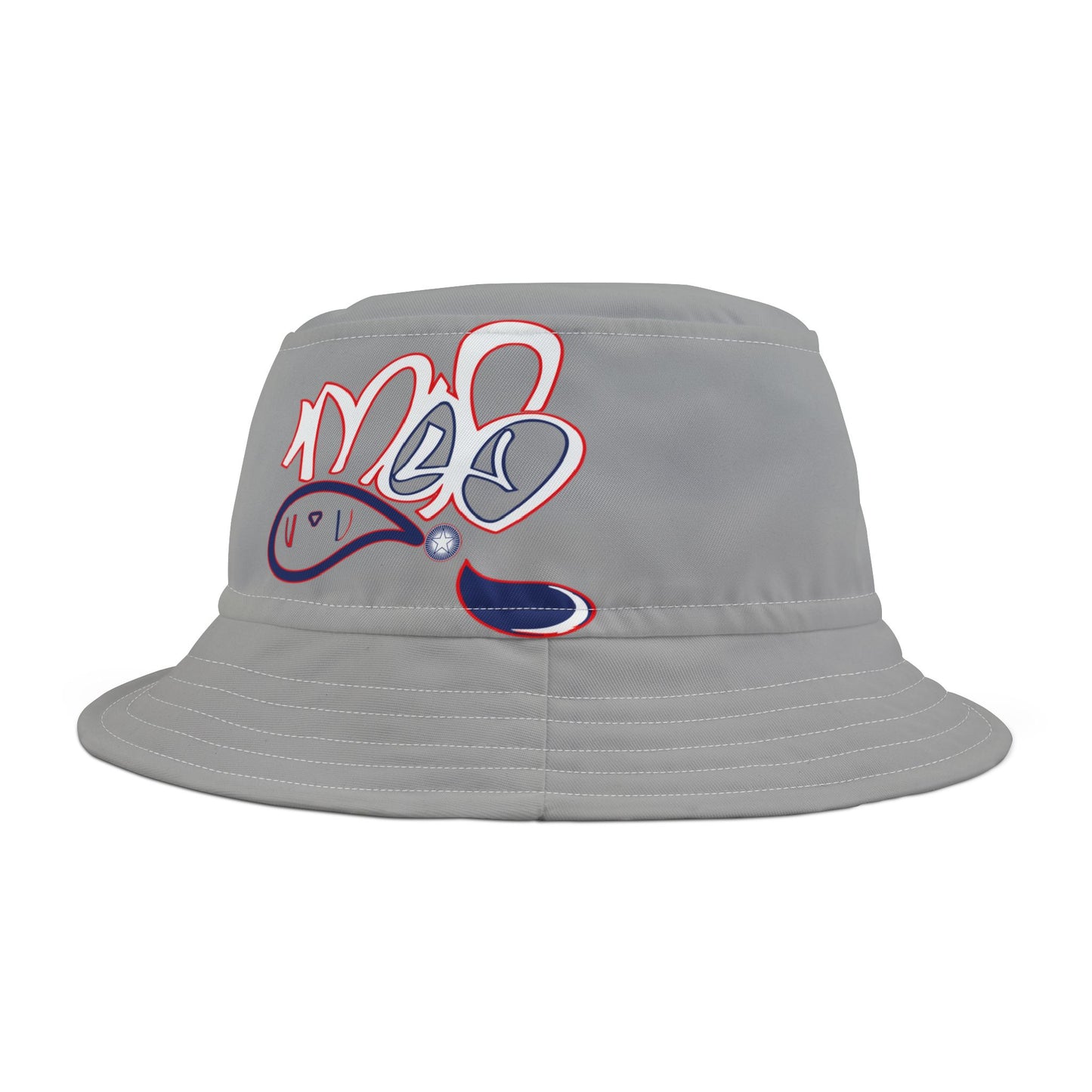 Trendy Bucket Hat with Graphic Design, Stylish Sun Hat, Summer Accessory, Unisex Headwear, Festival Hat, Beachwear, Casual Fashion