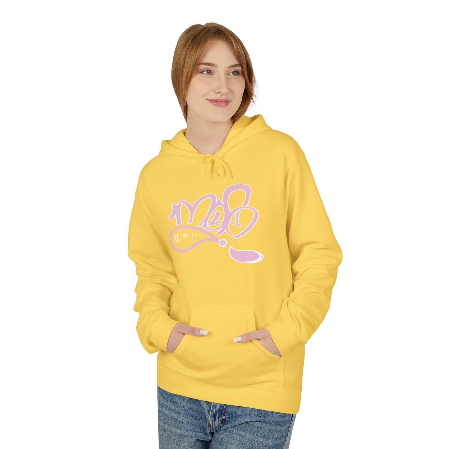 Trendy Softstyle Fleece Hoodie - Cozy Streetwear, Graffiti Art Design, Perfect for Casual Outings, Gift for Friends, Fall Fashion Essential